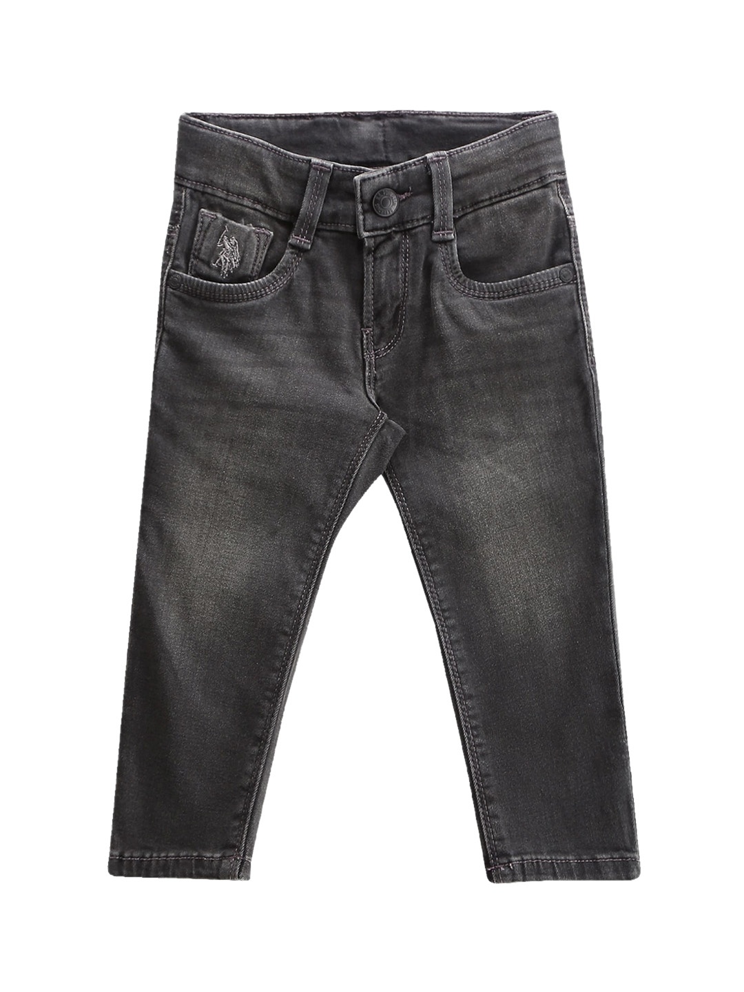 U.S. Polo Assn. Kids Boys Classic Slim Fit Mid Rise Light Fade Stretchable Jeans, Grey
U.S. Polo Assn. Kids Boys Classic Slim Fit Mid Rise Light Fade Stretchable Jeans, Grey