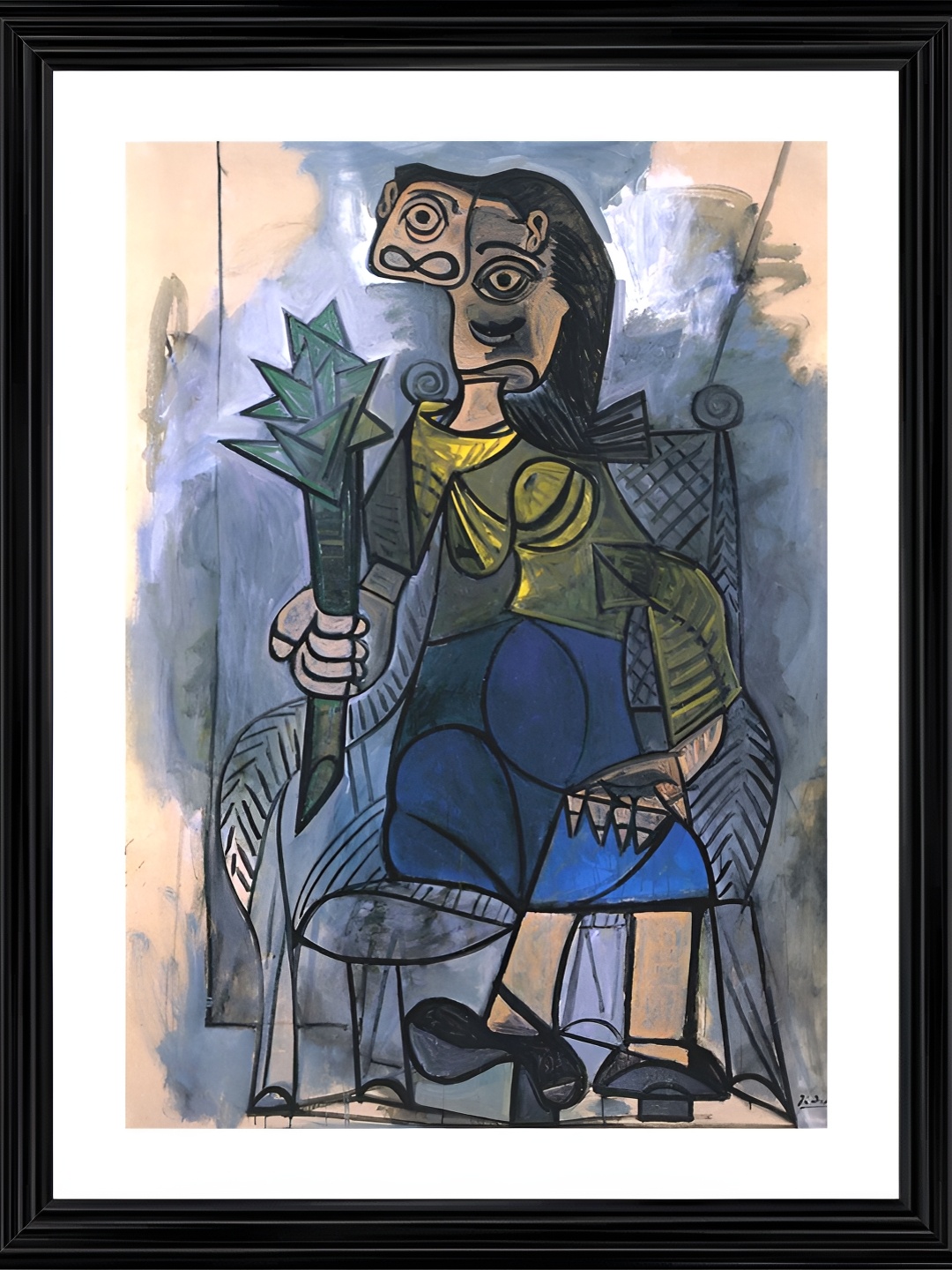 Adventures India Black & Green Wooden Wall Art