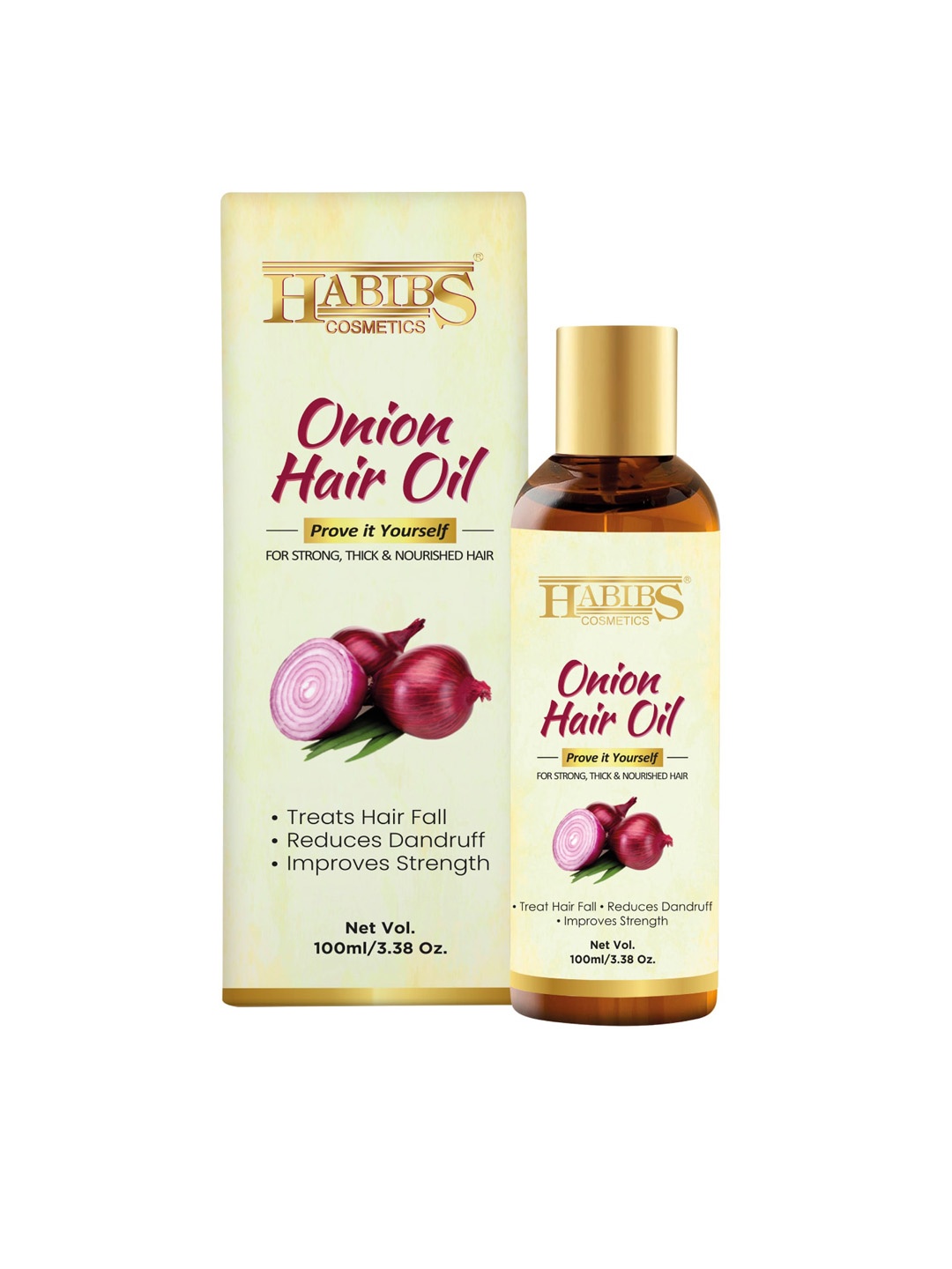 HABIBS Prove It Yourself Set of 3 Onion Hair Oil For Hair Fall - 100ml Each, Green
HABIBS Prove It Yourself Set of 3 Onion Hair Oil For Hair Fall - 100ml Each, Green