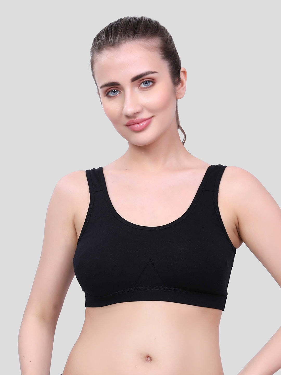 Inner Amour Anti Bacterial Full Coverage Non Padded Everyday Hook Free Slip on Bra, Black
Inner Amour Anti Bacterial Full Coverage Non Padded Everyday Hook Free Slip on Bra, Black