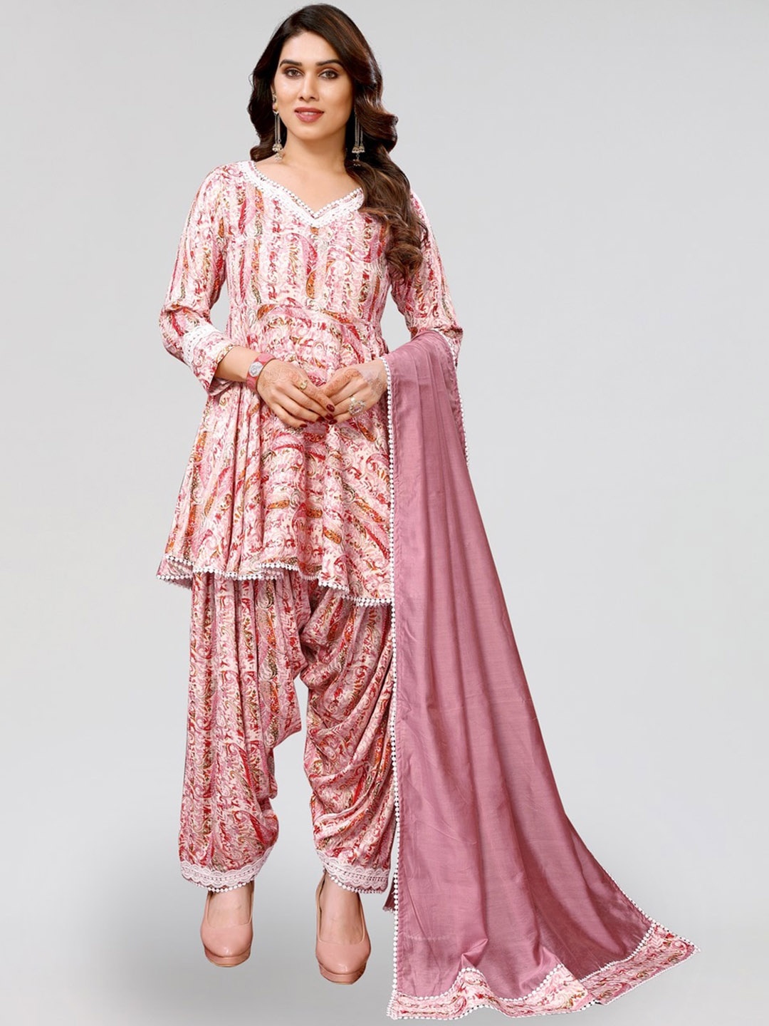 PYARI - A style for every story Paisley Printed Anarkali Kurta With Salwar & Dupatta, Pink
PYARI - A style for every story Paisley Printed Anarkali Kurta With Salwar & Dupatta, Pink