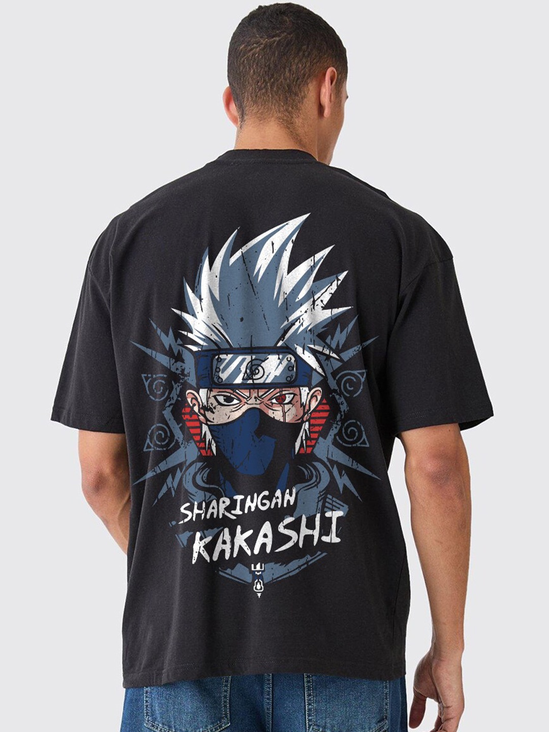 PRONK Sharingan Kakashi Printed Drop-Shoulder Sleeves Cotton Oversized T-Shirt, Black
PRONK Sharingan Kakashi Printed Drop-Shoulder Sleeves Cotton Oversized T-Shirt, Black