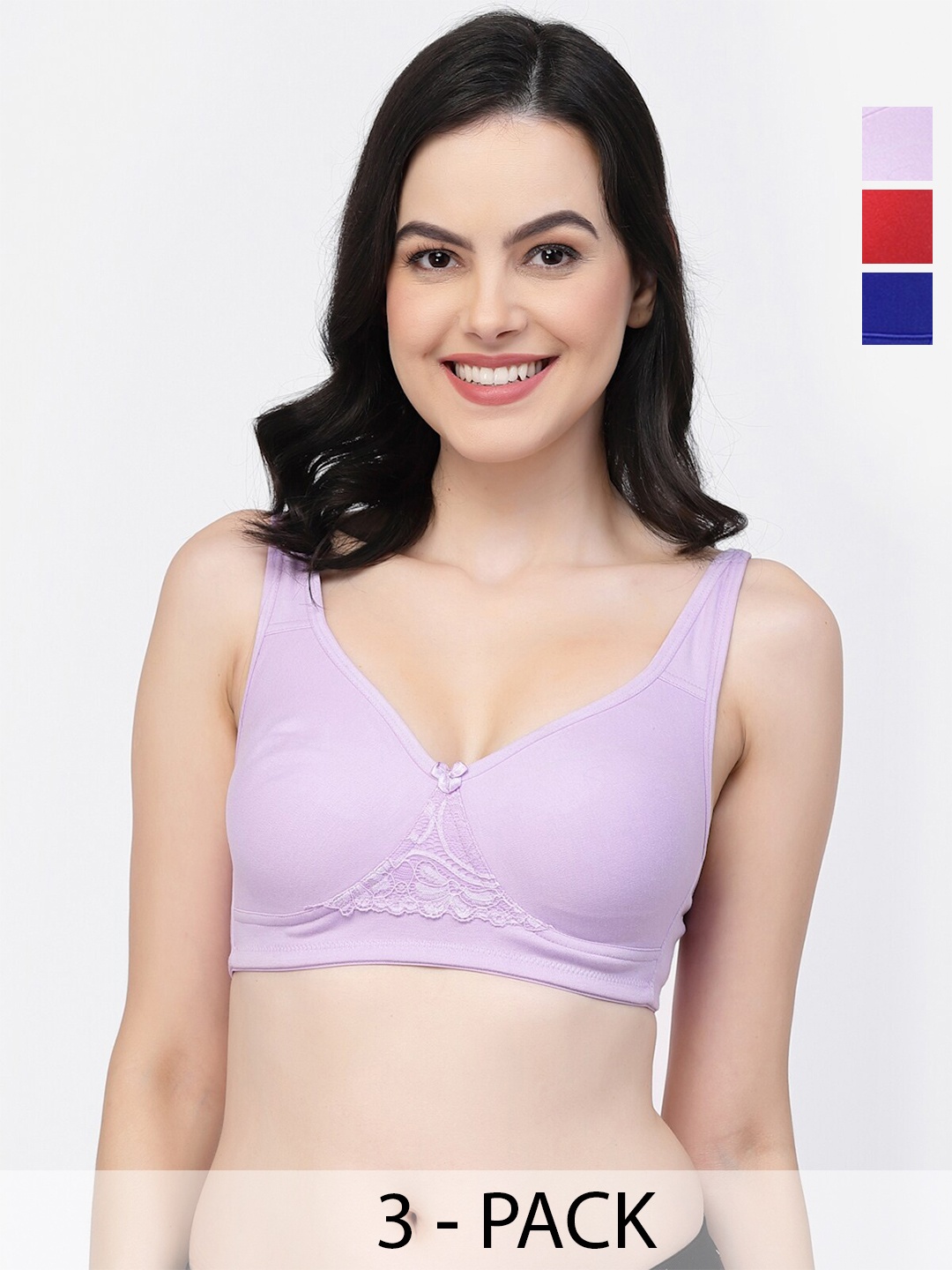 College Girl Pack Of 3 Full Coverage Non Padded T-shirt Bra With All Day Comfort, Red
College Girl Pack Of 3 Full Coverage Non Padded T-shirt Bra With All Day Comfort, Red