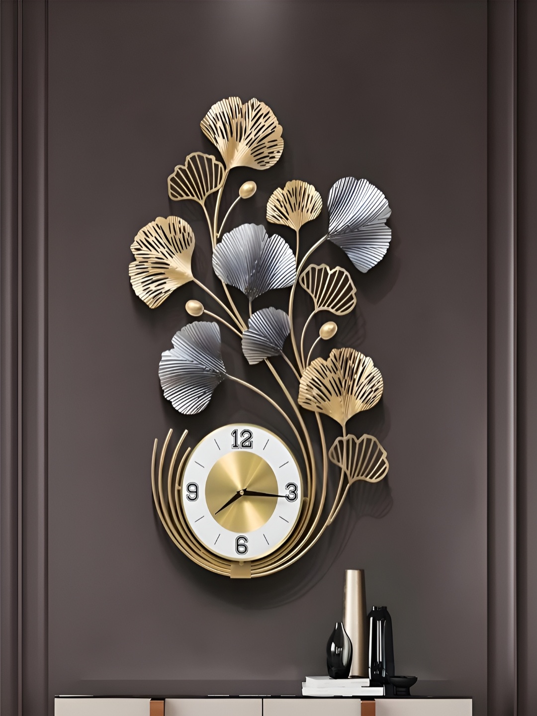 The Art House White & Gold Toned Embellished Abstract Shaped Traditional Wall Clock
The Art House White & Gold Toned Embellished Abstract Shaped Traditional Wall Clock