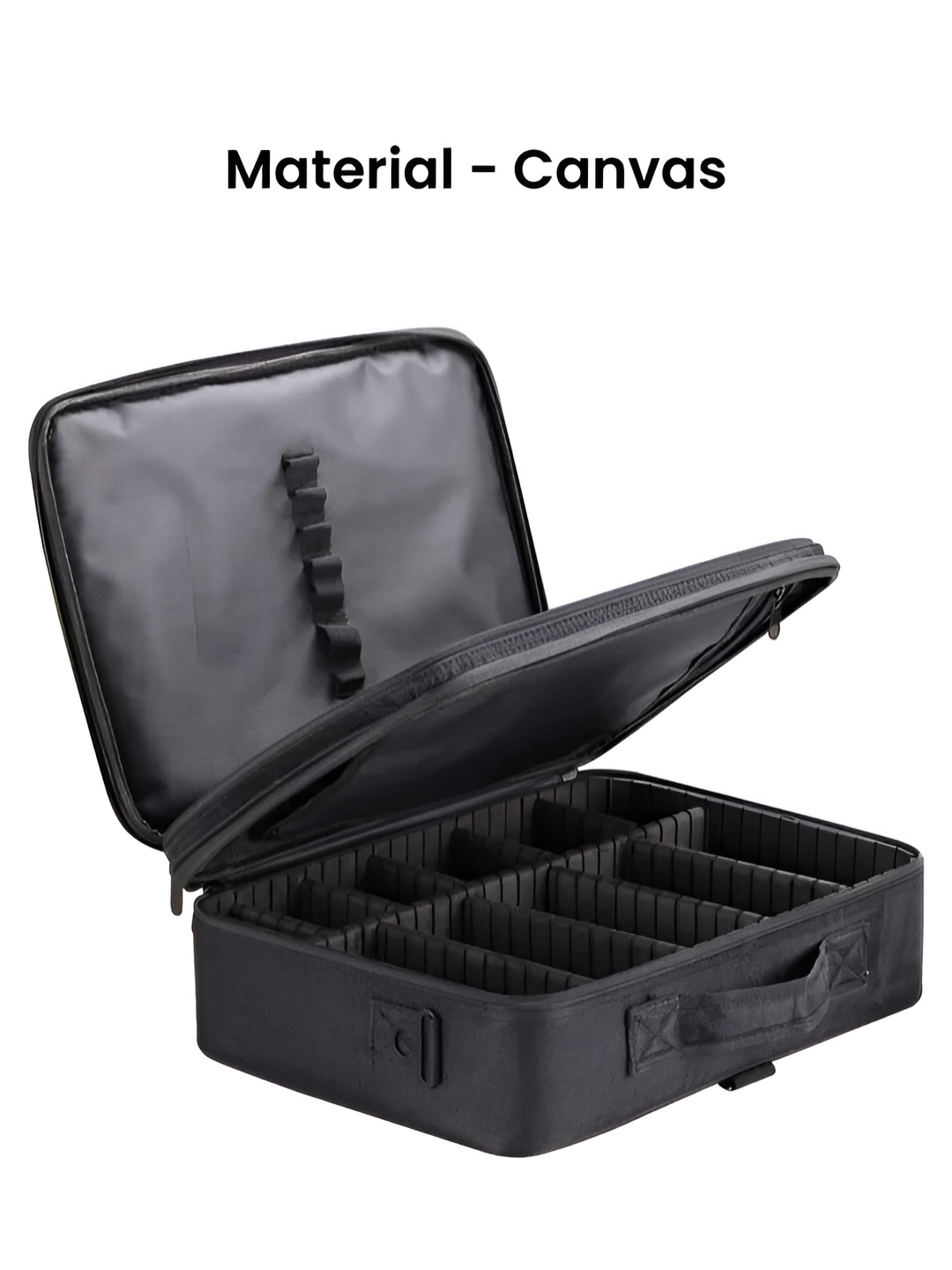 One Sec Beauty Black Canvas Makeup Organiser