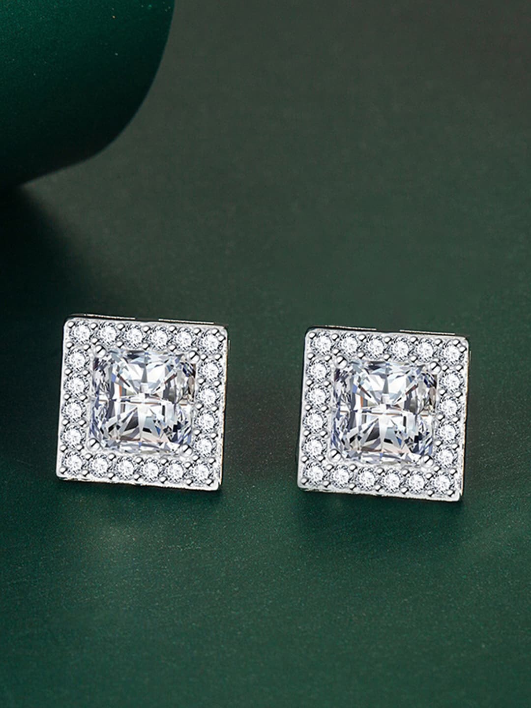 Peora Silver-Plated Stainless Steel Cubic Zirconia Contemporary Studs Earrings, White
Peora Silver-Plated Stainless Steel Cubic Zirconia Contemporary Studs Earrings, White