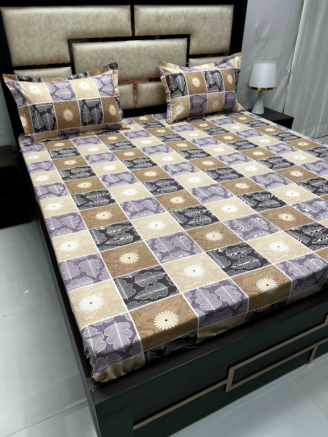 Pure Decor Cotton Queen Size Double Bedsheet With 2 Pillow Covers 2.28m X 2.54m, Brown
Pure Decor Cotton Queen Size Double Bedsheet With 2 Pillow Covers 2.28m X 2.54m, Brown