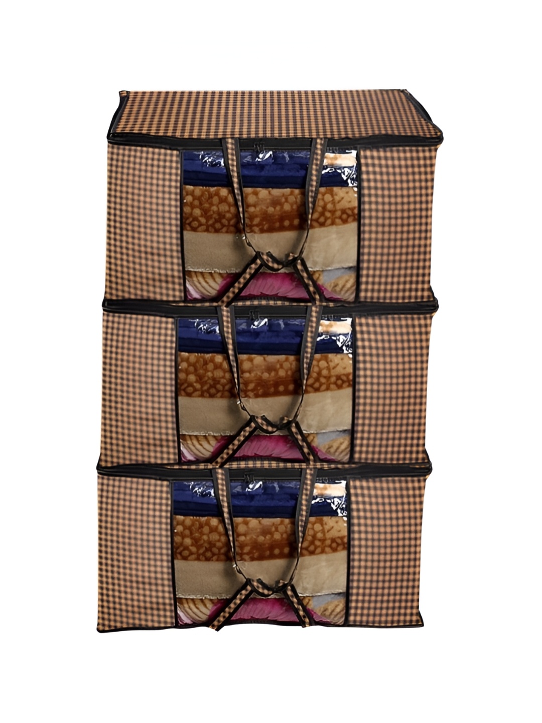 Stylista Yellow & Black 3 Pieces Checked Printed Water Resistant Sweater Bag Organisers
Stylista Yellow & Black 3 Pieces Checked Printed Water Resistant Sweater Bag Organisers