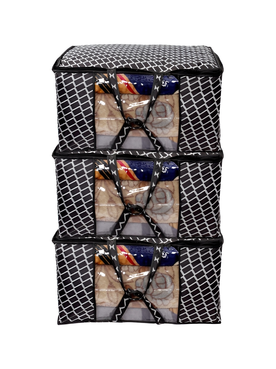 Stylista Black & White 3 Pieces Checked Printed Water Resistant Blanket Storage Organisers
Stylista Black & White 3 Pieces Checked Printed Water Resistant Blanket Storage Organisers
