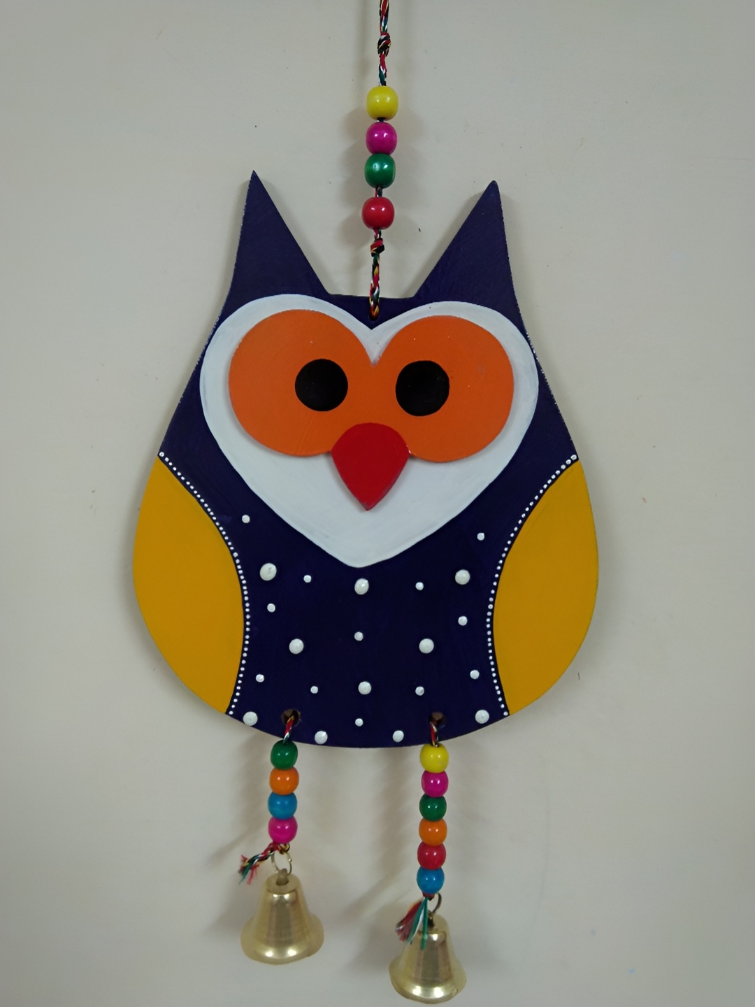 Sohibe Purple & Yellow Printed Wall Hanging
