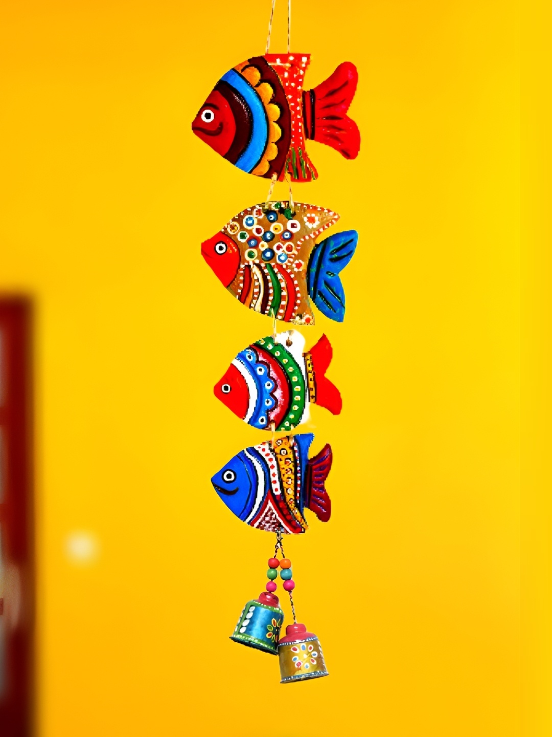 Sohibe Red & Blue Printed Wall Hanging