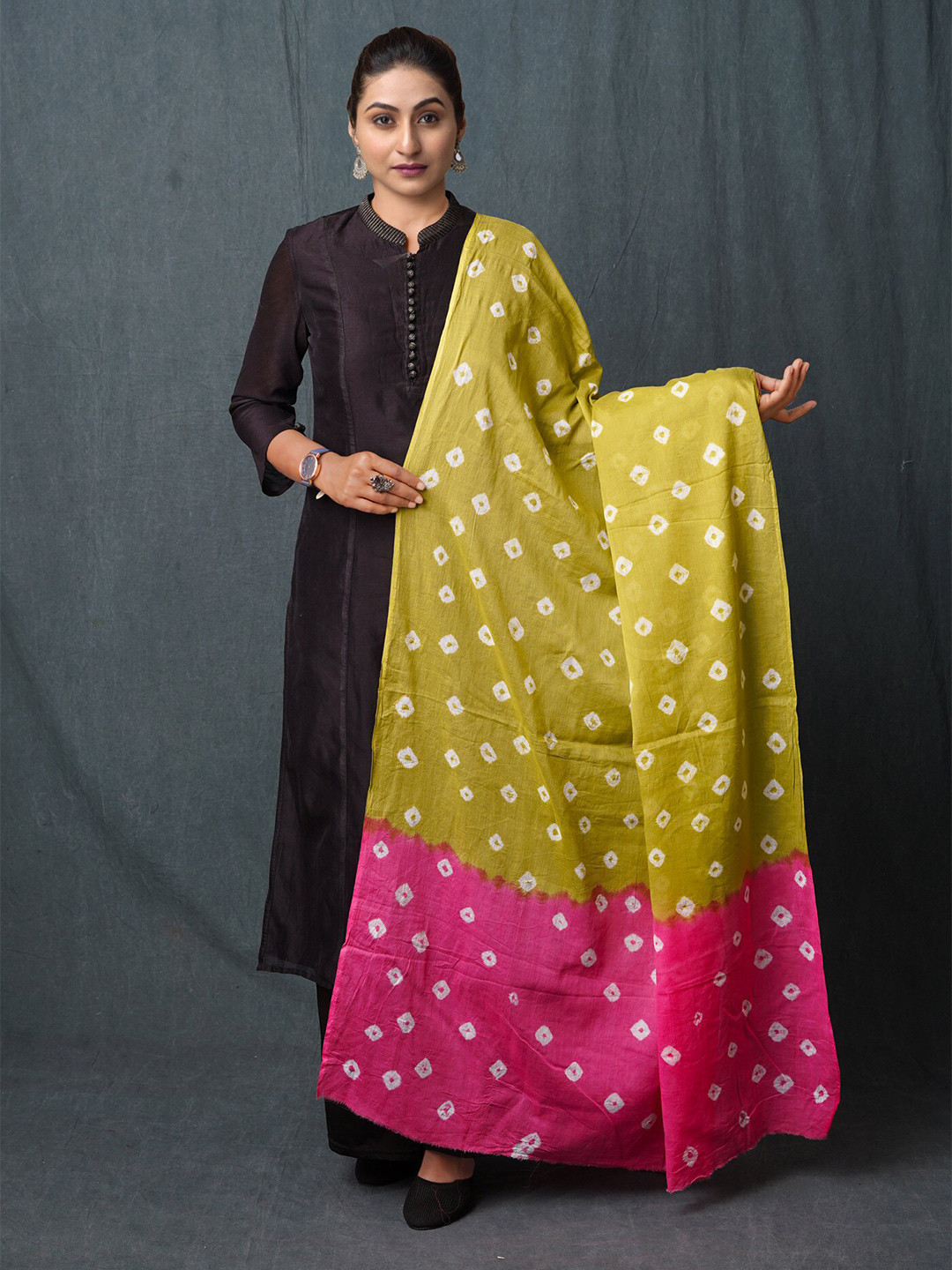 Unnati Silks Bandhani Printed Pure Cotton Dupatta, Green
Unnati Silks Bandhani Printed Pure Cotton Dupatta, Green