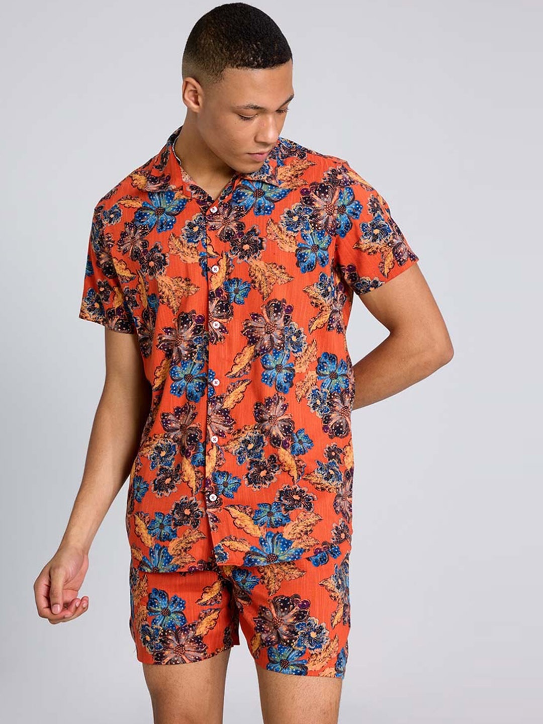 PURPLEMANGO THE FRUIT OF FASHION Printed Pure Cotton Slim Fit Shirt & Shorts Co-Ords, Orange
PURPLEMANGO THE FRUIT OF FASHION Printed Pure Cotton Slim Fit Shirt & Shorts Co-Ords, Orange