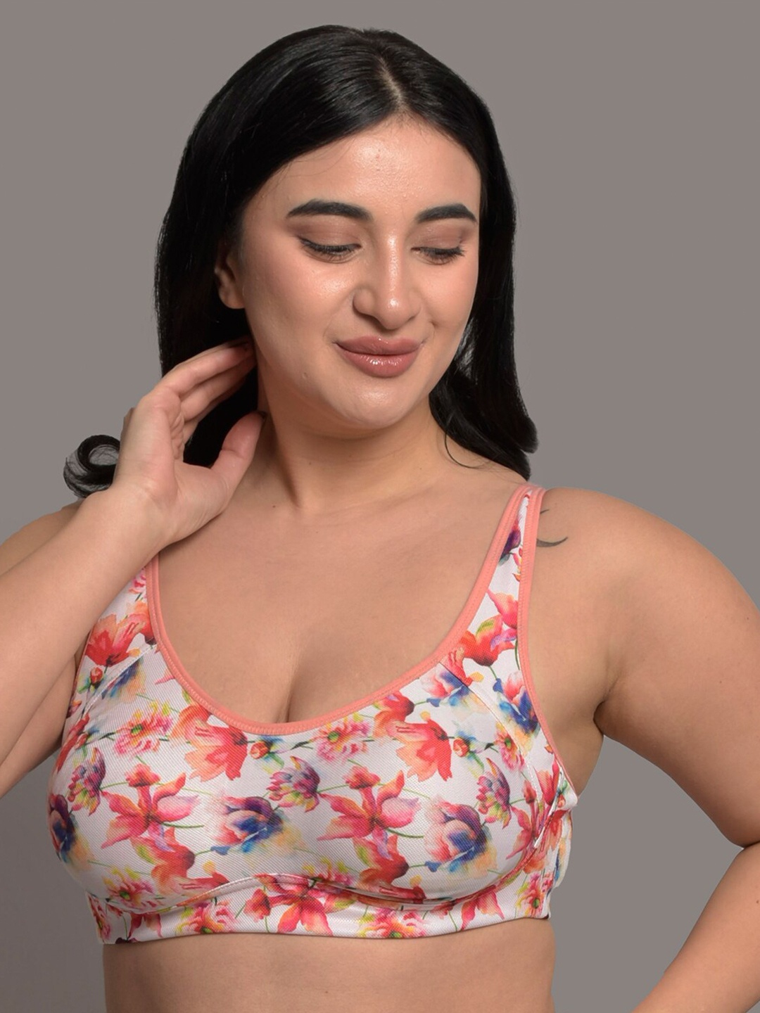 Inner Sense Plus Size Printed Full Coverage Anti Odour Anti Microbial Everyday Bra, Peach
Inner Sense Plus Size Printed Full Coverage Anti Odour Anti Microbial Everyday Bra, Peach