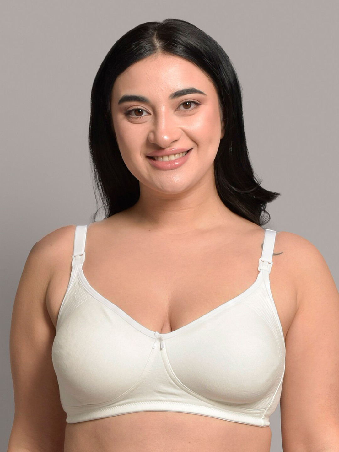 Inner Sense Plus Size Non-Wired Non Padded Anti Odour Anti Microbial Maternity Bra, White
Inner Sense Plus Size Non-Wired Non Padded Anti Odour Anti Microbial Maternity Bra, White
