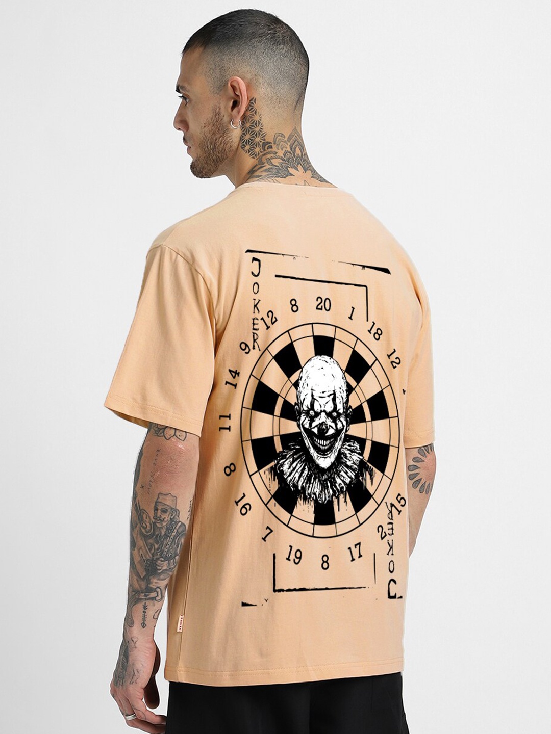 VEIRDO Round Neck Short Sleeves Graphic Puff Print Pure Cotton Oversized Casual T-shirt, Beige
VEIRDO Round Neck Short Sleeves Graphic Puff Print Pure Cotton Oversized Casual T-shirt, Beige