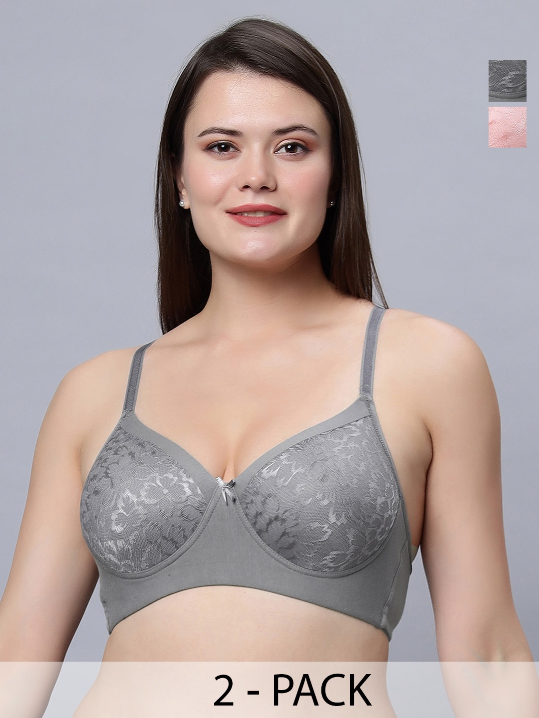 In Care Pack Of 2 Full Coverage Heavily Padded Cotton Push-Up Bras With All Day Comfort, Beige
In Care Pack Of 2 Full Coverage Heavily Padded Cotton Push-Up Bras With All Day Comfort, Beige