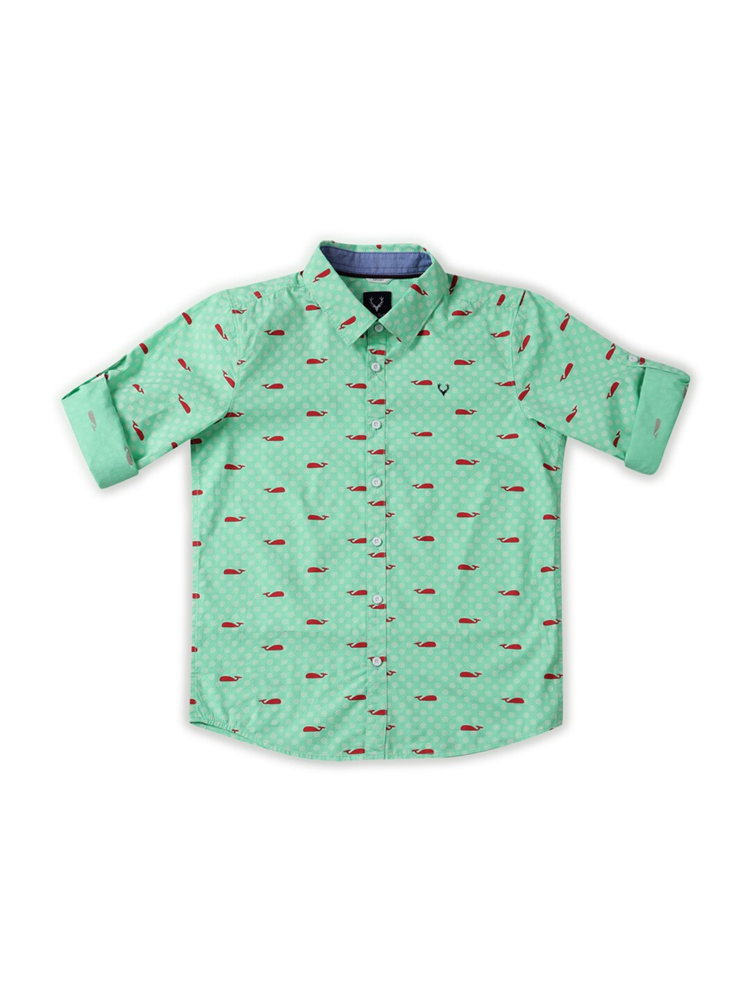 Allen Solly Junior Boys Slim Fit Printed Spread Collar Roll-Up Sleeves Casual Shirt, Green
Allen Solly Junior Boys Slim Fit Printed Spread Collar Roll-Up Sleeves Casual Shirt, Green