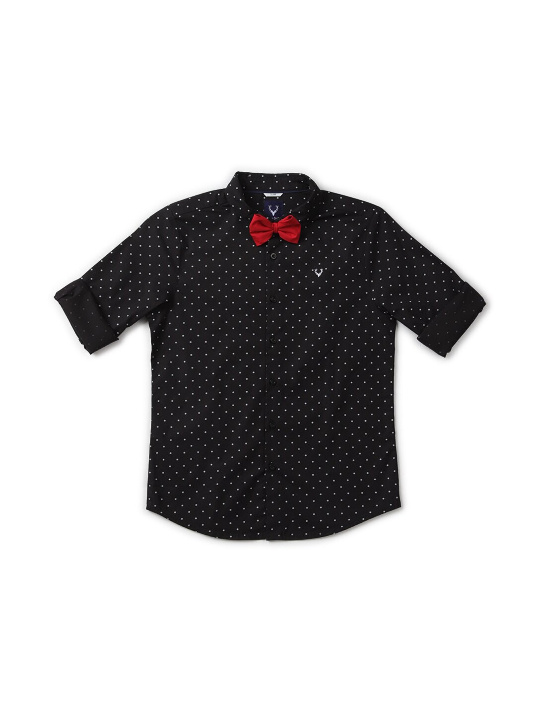 Allen Solly Junior Boys Slim Fit Micro Ditsy Printed Spread Collar Roll-Up Sleeves Shirt, Black
Allen Solly Junior Boys Slim Fit Micro Ditsy Printed Spread Collar Roll-Up Sleeves Shirt, Black
