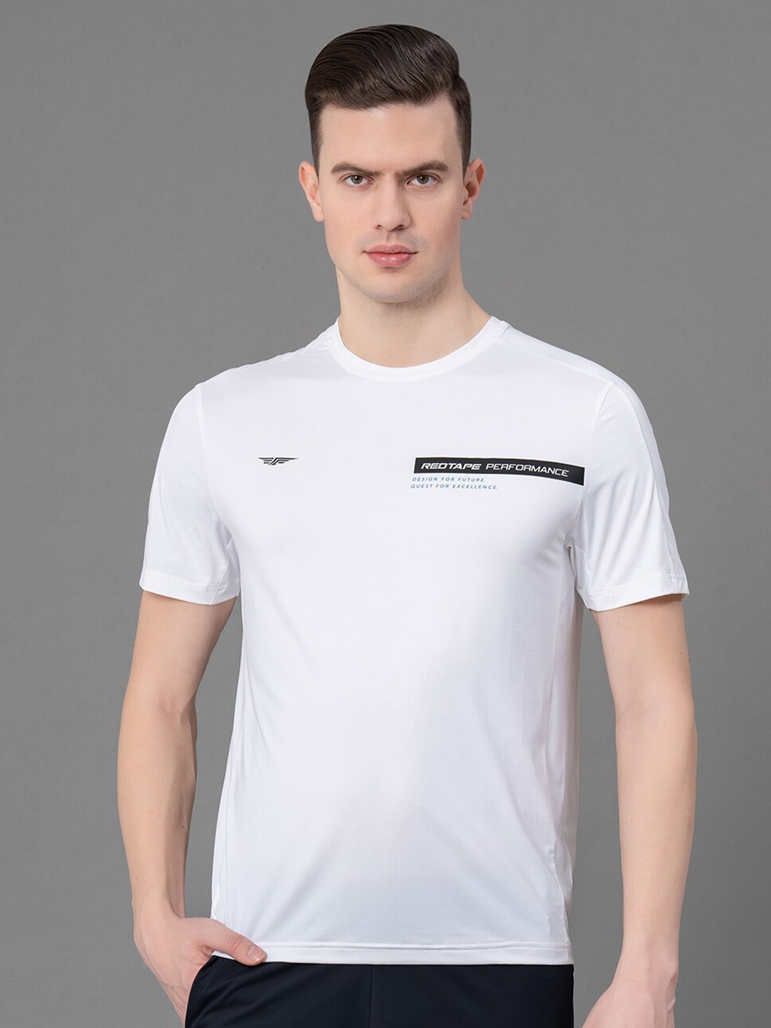 Red Tape Round Neck Short Sleeves High Stretch Anti-Microbial Training T-shirt, White
Red Tape Round Neck Short Sleeves High Stretch Anti-Microbial Training T-shirt, White
