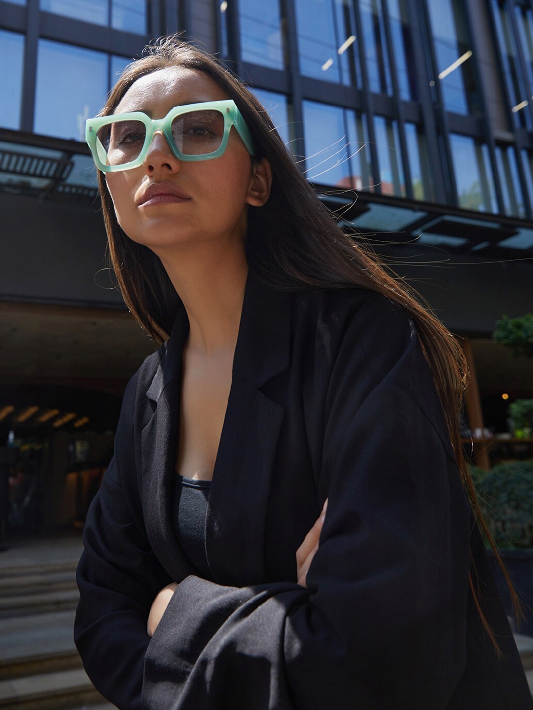 HAUTE SAUCE by Campus Sutra Women Oversized Sunglasses with Polarised Lens AW24_HSSG1260, Black
HAUTE SAUCE by Campus Sutra Women Oversized Sunglasses with Polarised Lens AW24_HSSG1260, Black