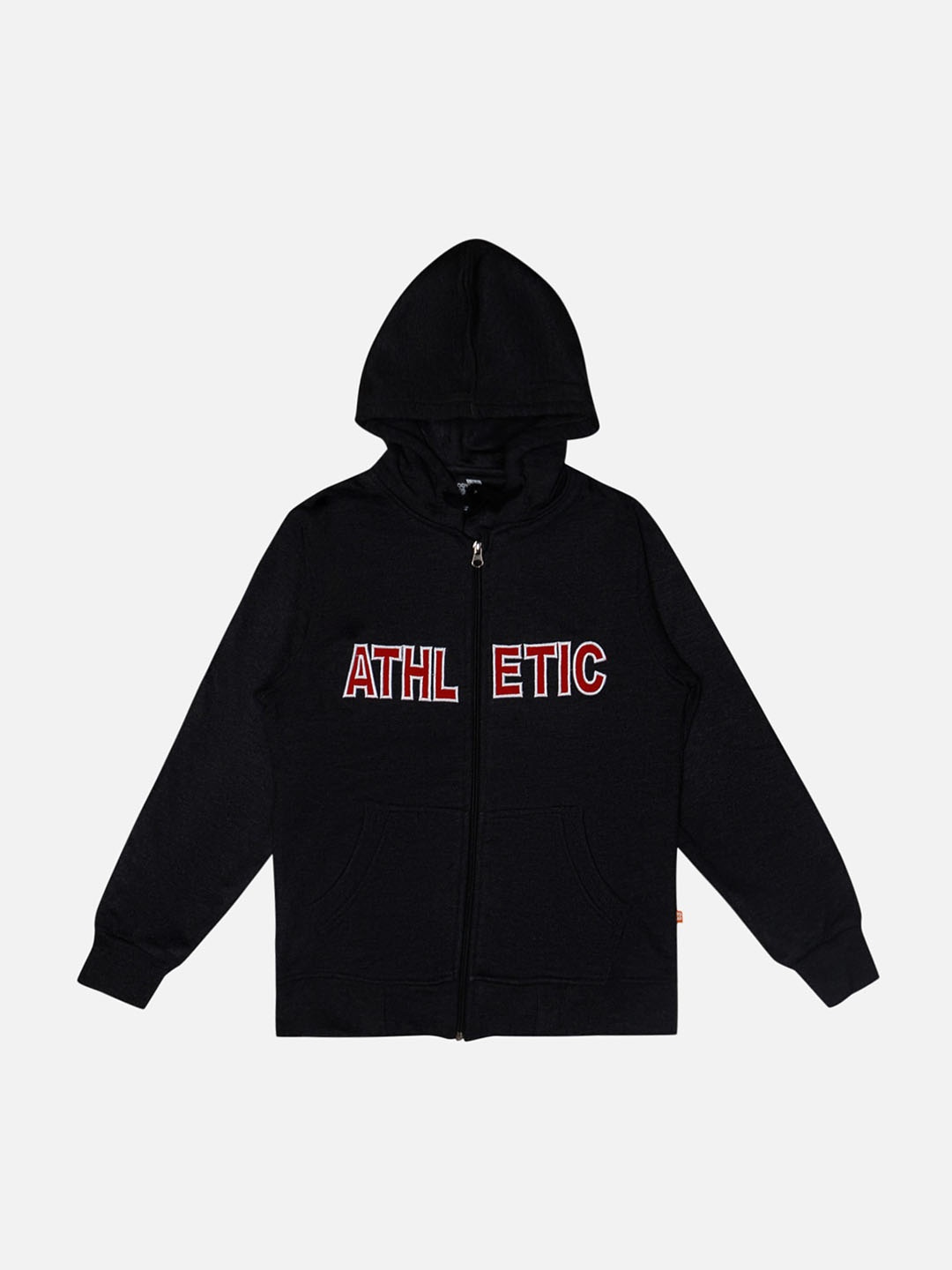 Bodycare Boys Typography Embroidered Hooded Cotton Front-Open Sweatshirt, Black
Bodycare Boys Typography Embroidered Hooded Cotton Front-Open Sweatshirt, Black