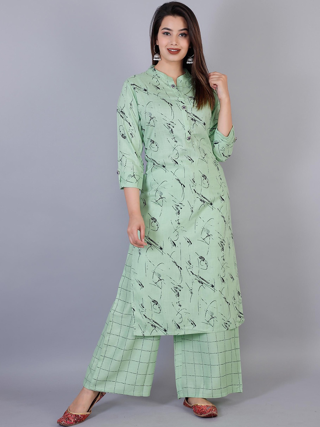 HIGHLIGHT FASHION EXPORT Abstract Printed Regular Straight Kurta With Palazzos, Green
HIGHLIGHT FASHION EXPORT Abstract Printed Regular Straight Kurta With Palazzos, Green