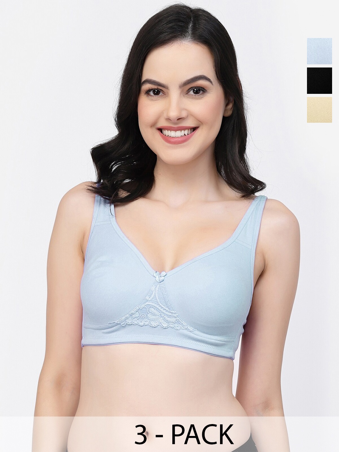 College Girl Pack Of 3 Full Coverage Lightly Padded Cotton T-shirt Bra- All Day Comfort, Beige
College Girl Pack Of 3 Full Coverage Lightly Padded Cotton T-shirt Bra- All Day Comfort, Beige