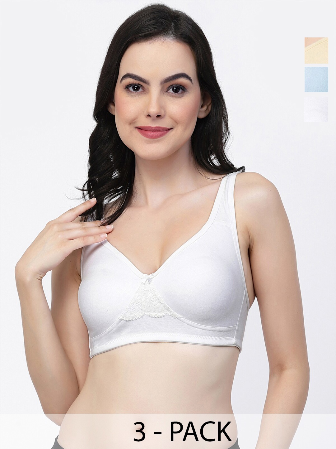 College Girl Pack of 3 Lightly Padded Cotton T Shirt Bras With All Day Comfort, Beige
College Girl Pack of 3 Lightly Padded Cotton T Shirt Bras With All Day Comfort, Beige
