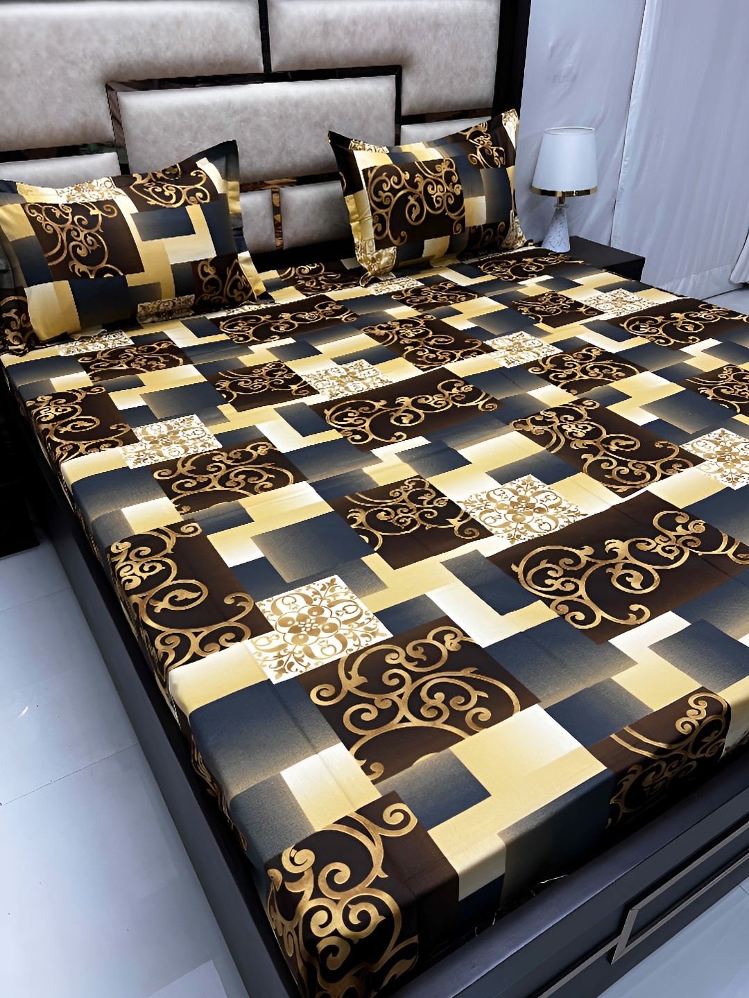 Pure Decor Brown & Yellow Ethnic Motifs 400 TC King Cotton Bedsheet with 2 Pillow Covers
Pure Decor Brown & Yellow Ethnic Motifs 400 TC King Cotton Bedsheet with 2 Pillow Covers