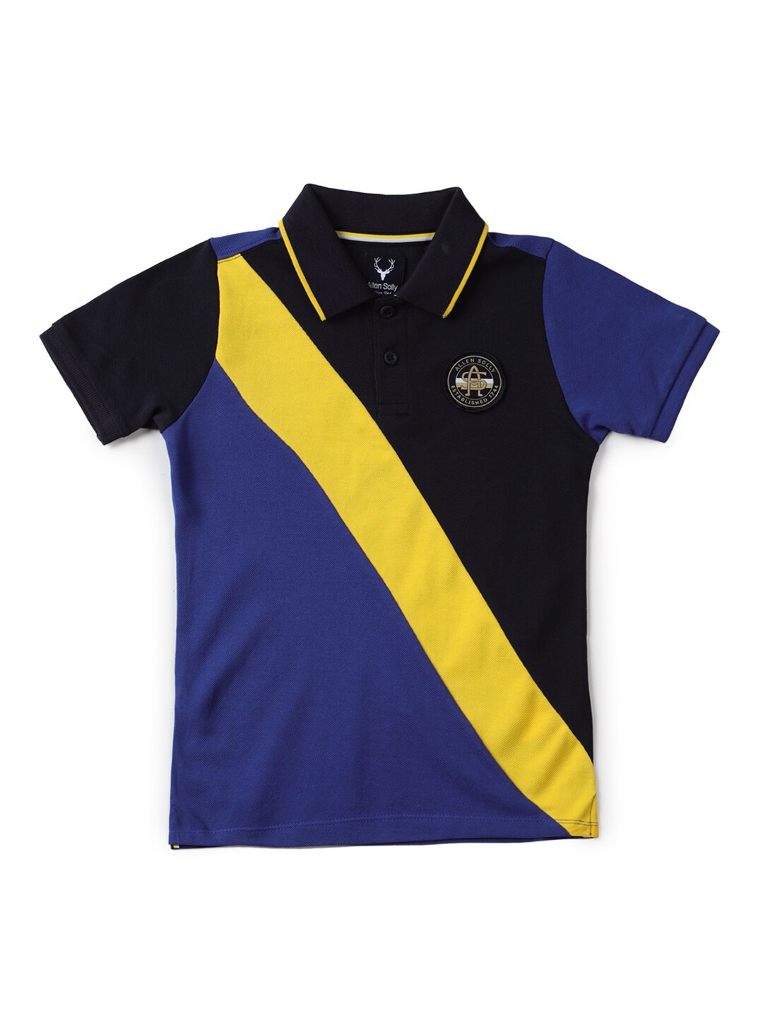 Allen Solly Junior Boys Colourblocked Cotton Polo Collar Short Sleeves Applique T-shirt, Blue
Allen Solly Junior Boys Colourblocked Cotton Polo Collar Short Sleeves Applique T-shirt, Blue