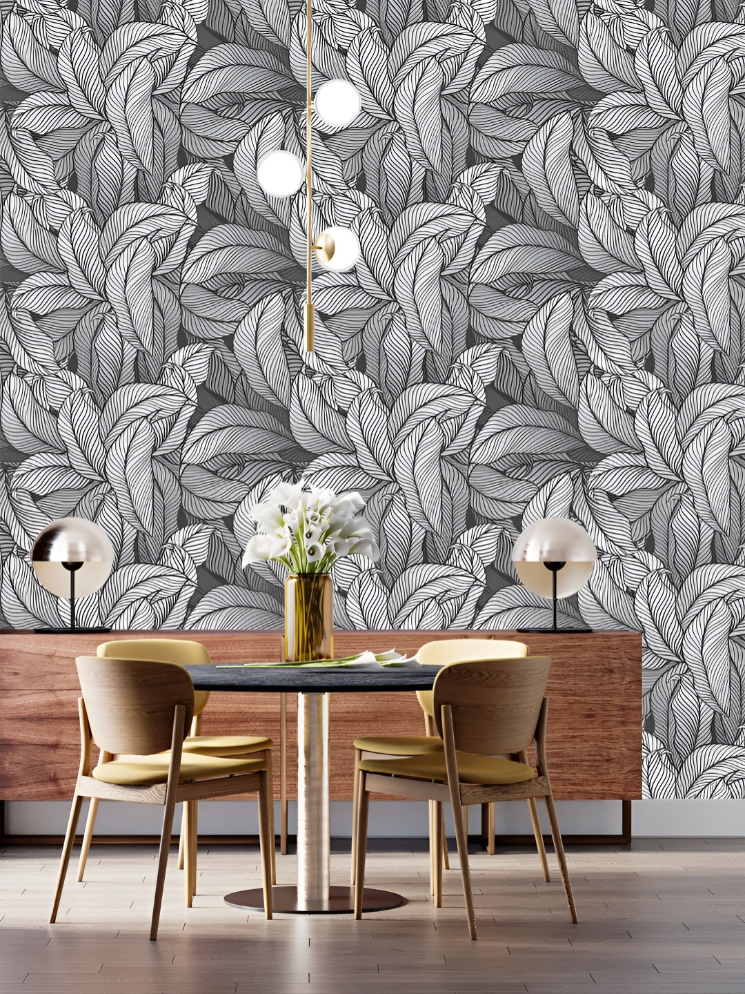 DWELLSINDIA White & Black Floral and Botanical Printed Peel & Stick Waterproof Wallpaper
DWELLSINDIA White & Black Floral and Botanical Printed Peel & Stick Waterproof Wallpaper