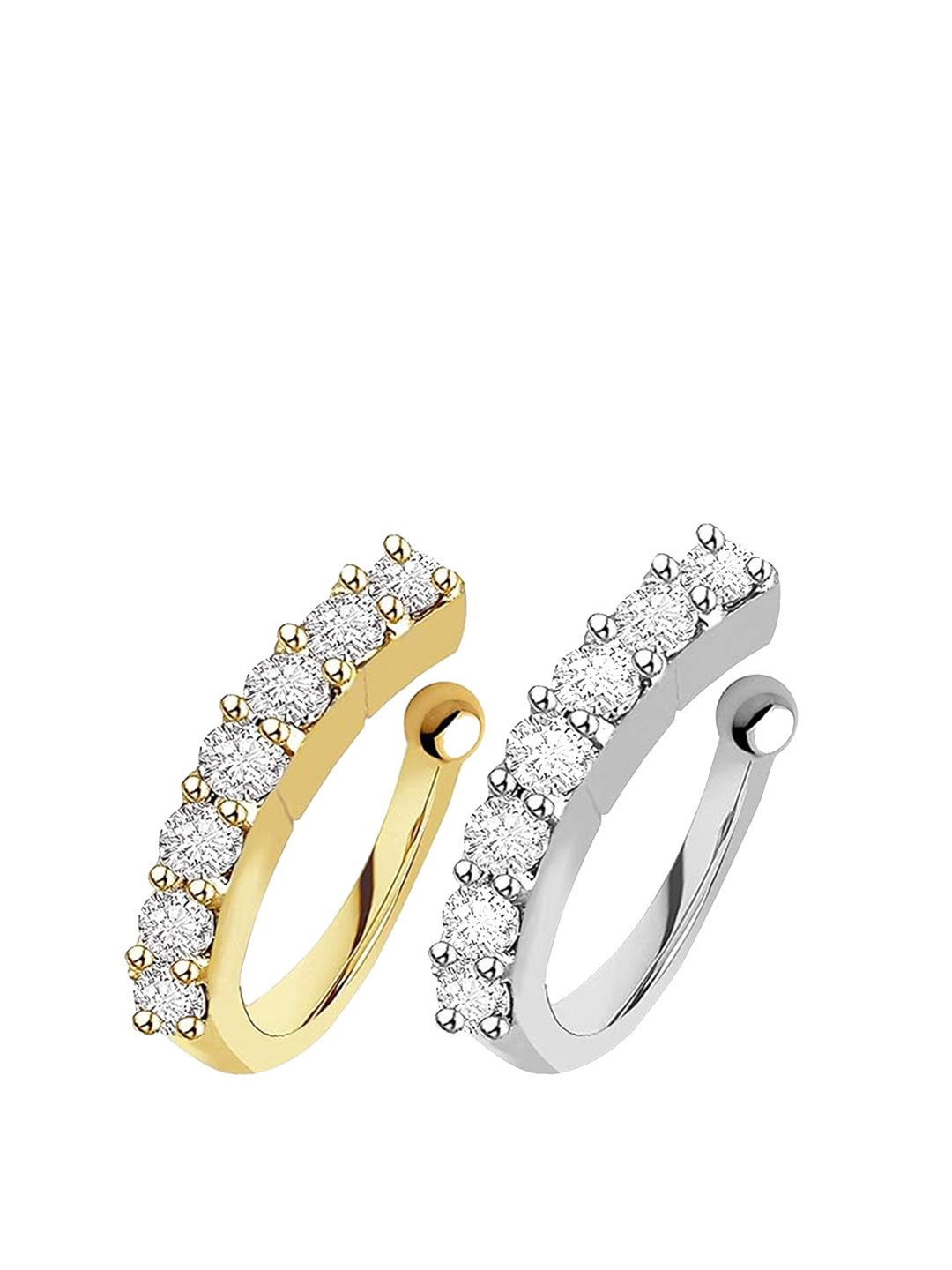 Mali Fionna Gold-Plated Cubic Zirconia Ring Nosepin
Mali Fionna Gold-Plated Cubic Zirconia Ring Nosepin