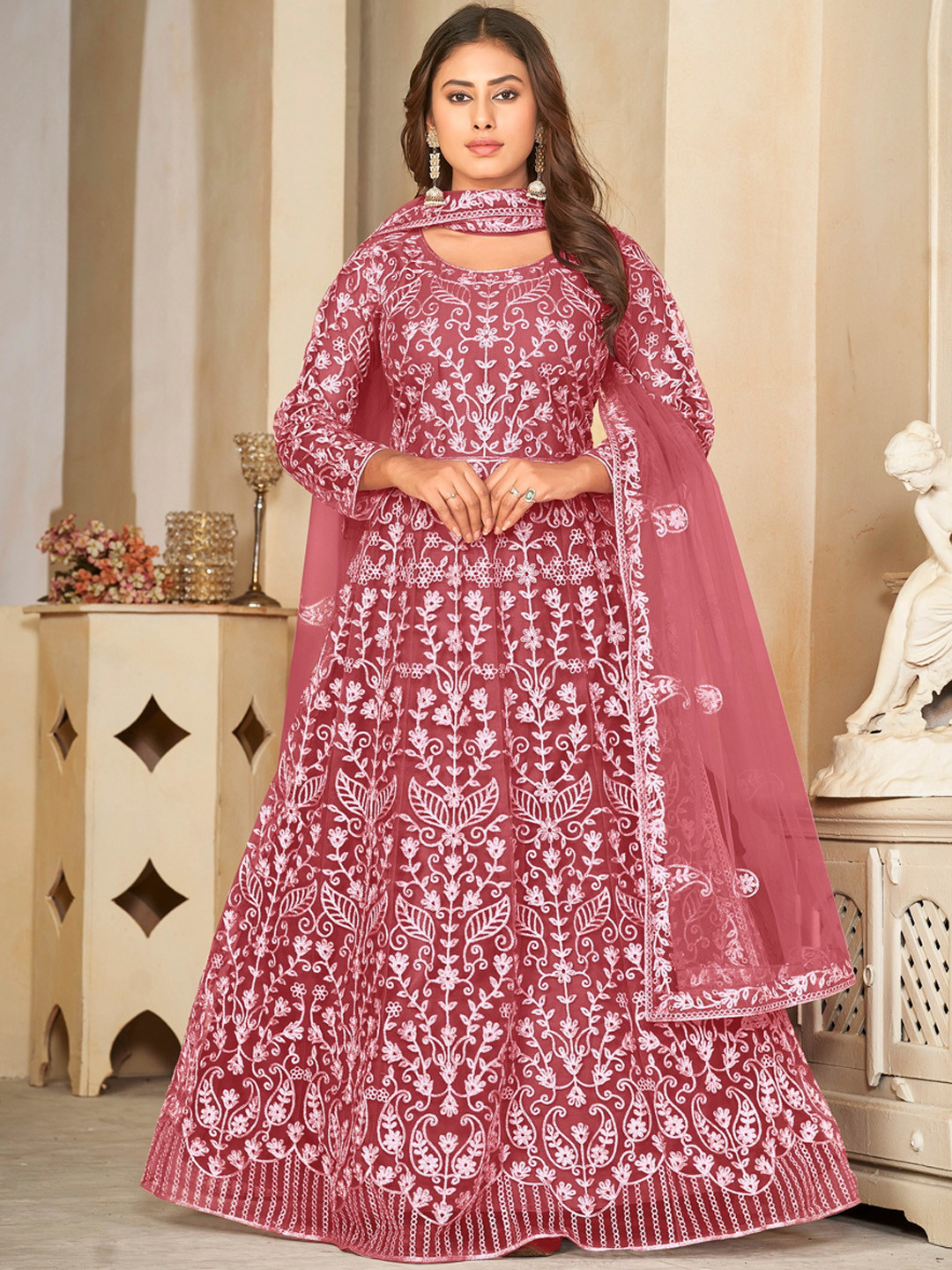 Warthy Ent Embroidered Unstitched Kurta With Trouser & Dupatta Dress Material, Pink
Warthy Ent Embroidered Unstitched Kurta With Trouser & Dupatta Dress Material, Pink