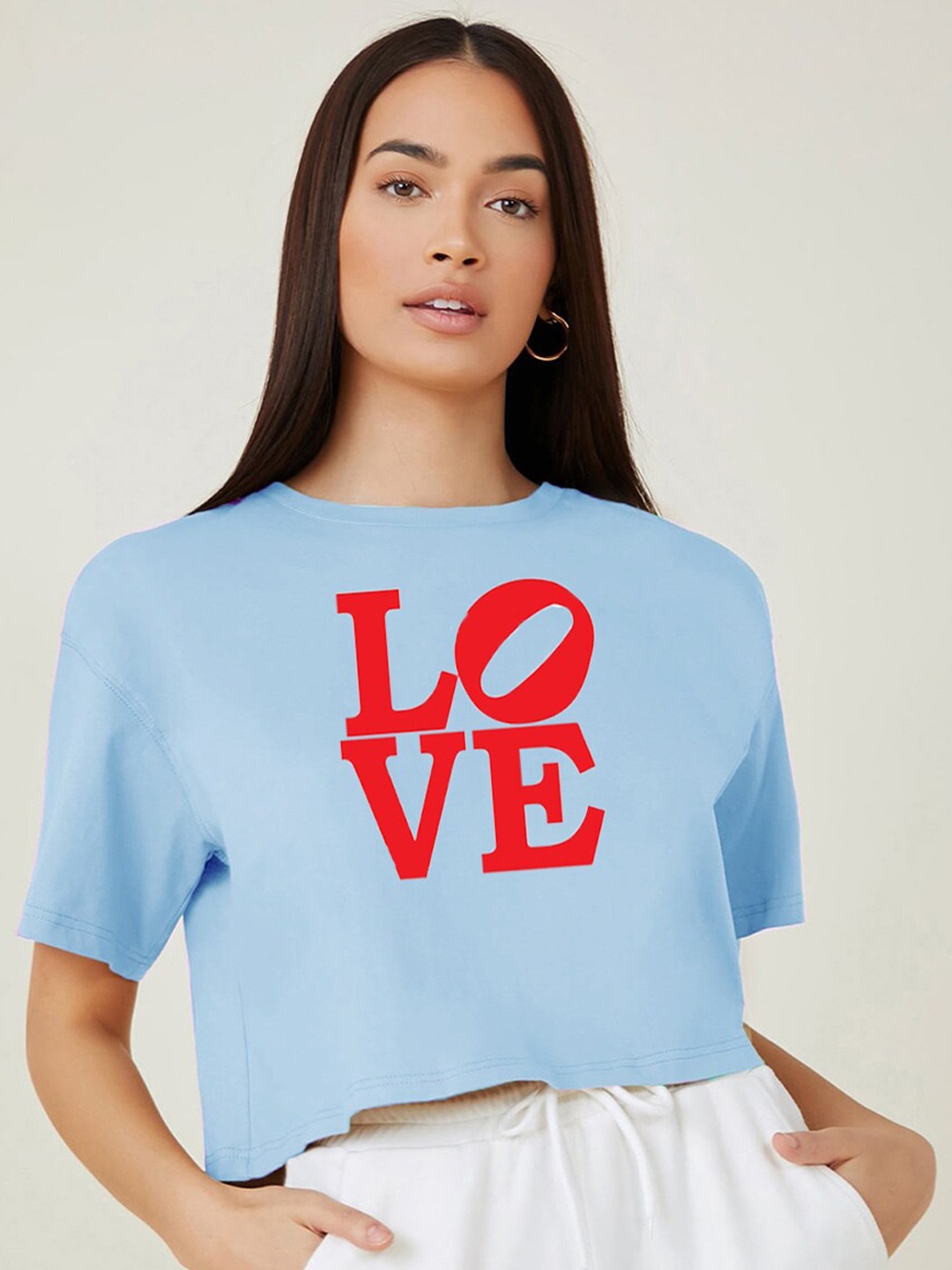 Kotty Blue Typography Printed Drop-Shoulder Sleeves Cotton Oversized Crop T-shirt
Kotty Blue Typography Printed Drop-Shoulder Sleeves Cotton Oversized Crop T-shirt