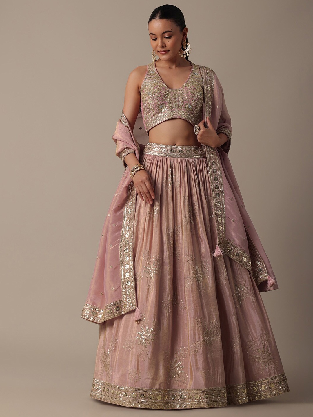KALKI Fashion Embellished Beads & Stones Ready To Wear Lehenga & Blouse With Dupatta, Pink
KALKI Fashion Embellished Beads & Stones Ready To Wear Lehenga & Blouse With Dupatta, Pink