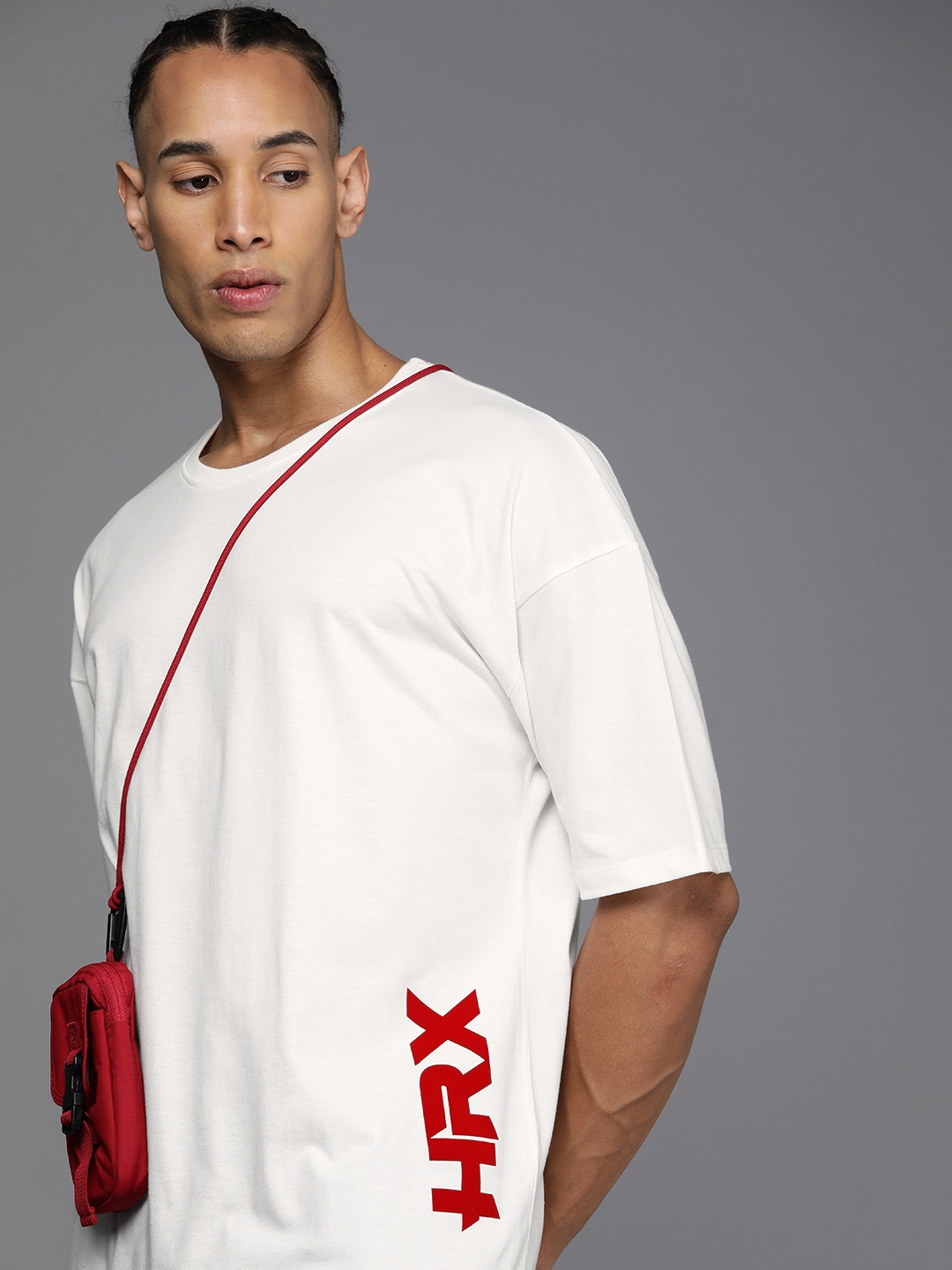 HRX by Hrithik Roshan Men Printed Oversized Drop-Shoulder Sleeves Pure Cotton T-shirt, White
HRX by Hrithik Roshan Men Printed Oversized Drop-Shoulder Sleeves Pure Cotton T-shirt, White