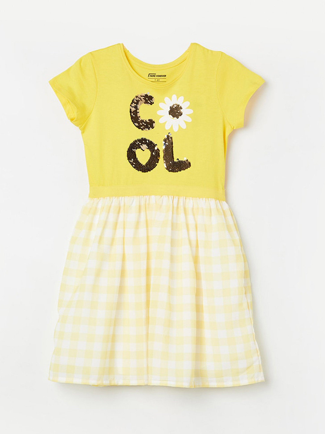 Fame Forever by Lifestyle Checked Fit & Flare Dress, Yellow
Fame Forever by Lifestyle Checked Fit & Flare Dress, Yellow