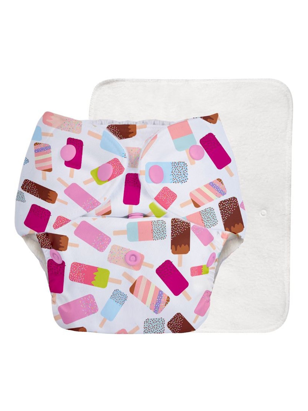 SuperBottoms UNO Printed Reusable & Waterproof Cloth Diaper With Ultra Thin Pad, Pink
SuperBottoms UNO Printed Reusable & Waterproof Cloth Diaper With Ultra Thin Pad, Pink