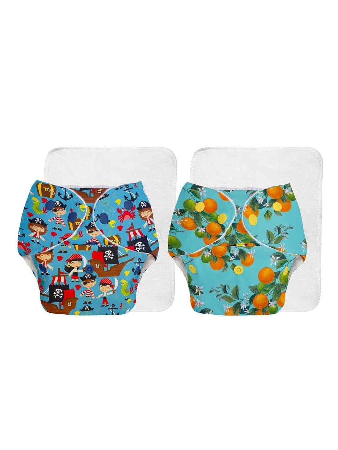 SuperBottoms Set of 2 UNO Printed Reusable & Waterproof Cloth Diaper With Ultra Thin Pads, Multi
SuperBottoms Set of 2 UNO Printed Reusable & Waterproof Cloth Diaper With Ultra Thin Pads, Multi
