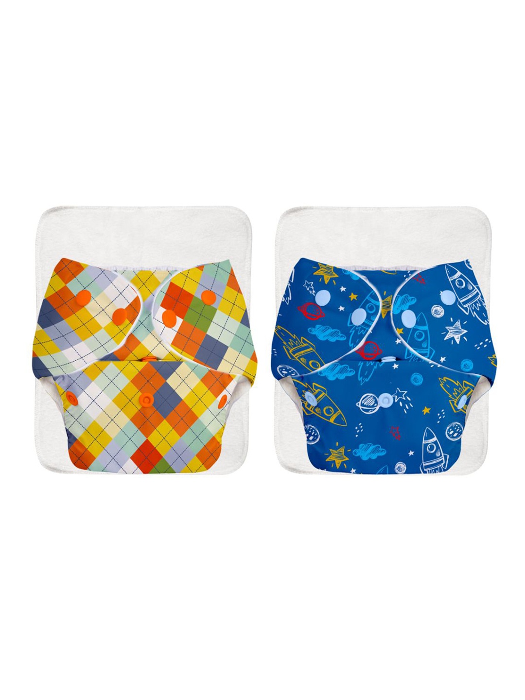 SuperBottoms Set of 2 UNO Printed Reusable & Waterproof Cloth Diaper With Ultra Thin Pads, Multi
SuperBottoms Set of 2 UNO Printed Reusable & Waterproof Cloth Diaper With Ultra Thin Pads, Multi