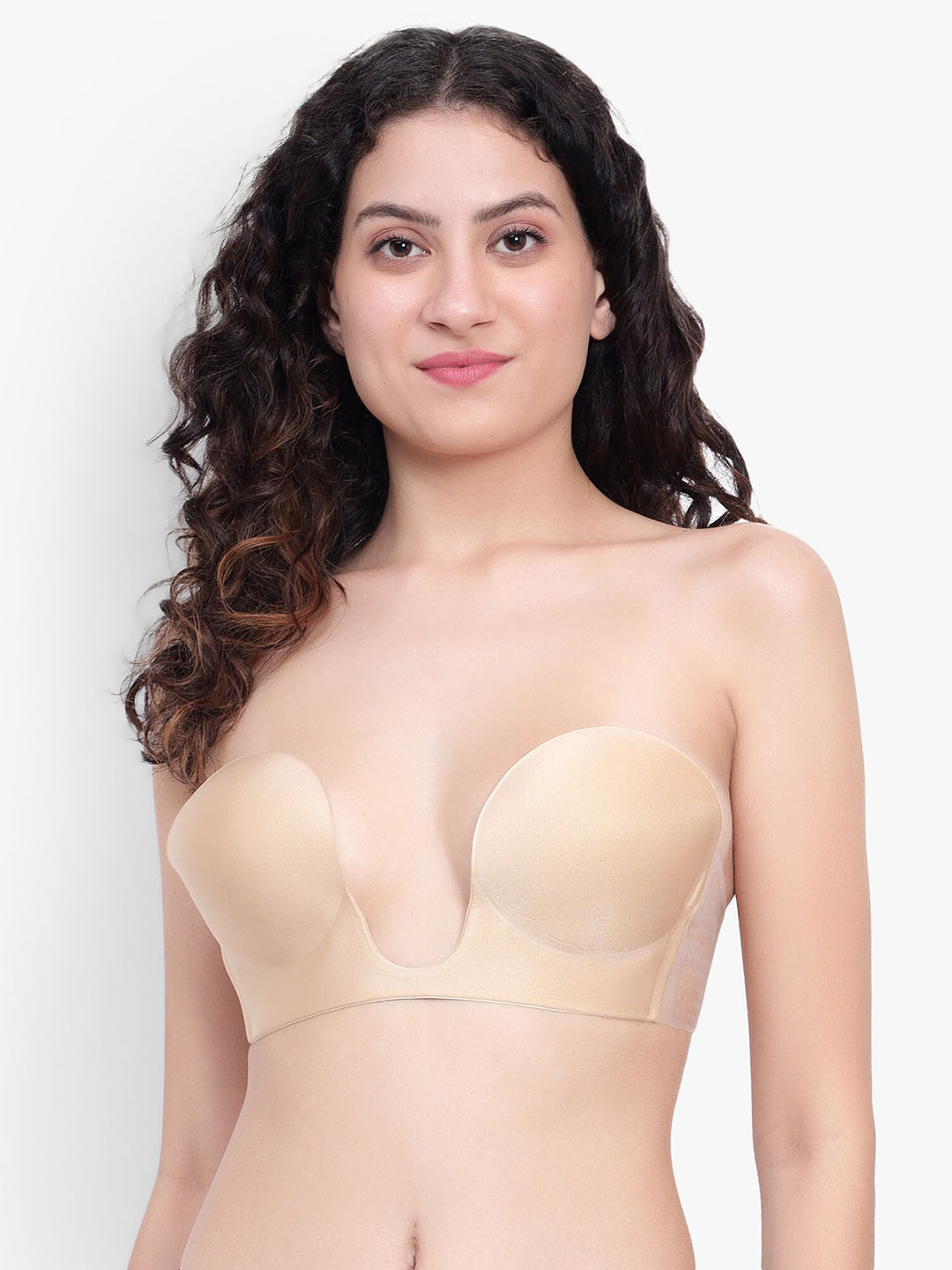 BRACHY Medium Coverage Push Up U-Shaped Plunge Stick On Backless Bra With All Day Comfort, Beige
BRACHY Medium Coverage Push Up U-Shaped Plunge Stick On Backless Bra With All Day Comfort, Beige
