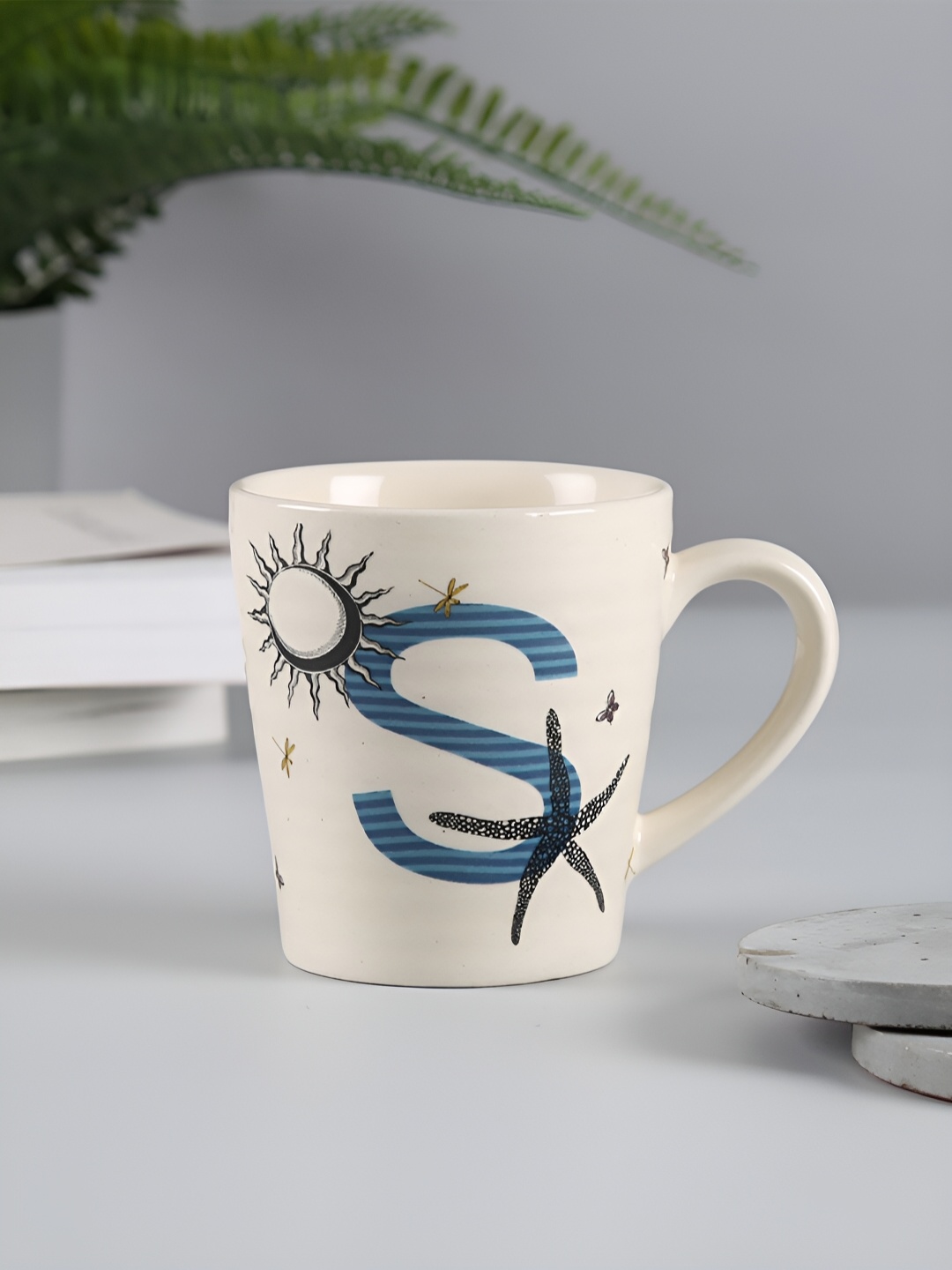 India Circus by Krsnaa Mehta Blue & White Printed Stoneware Glossy Mug 300 ml
India Circus by Krsnaa Mehta Blue & White Printed Stoneware Glossy Mug 300 ml