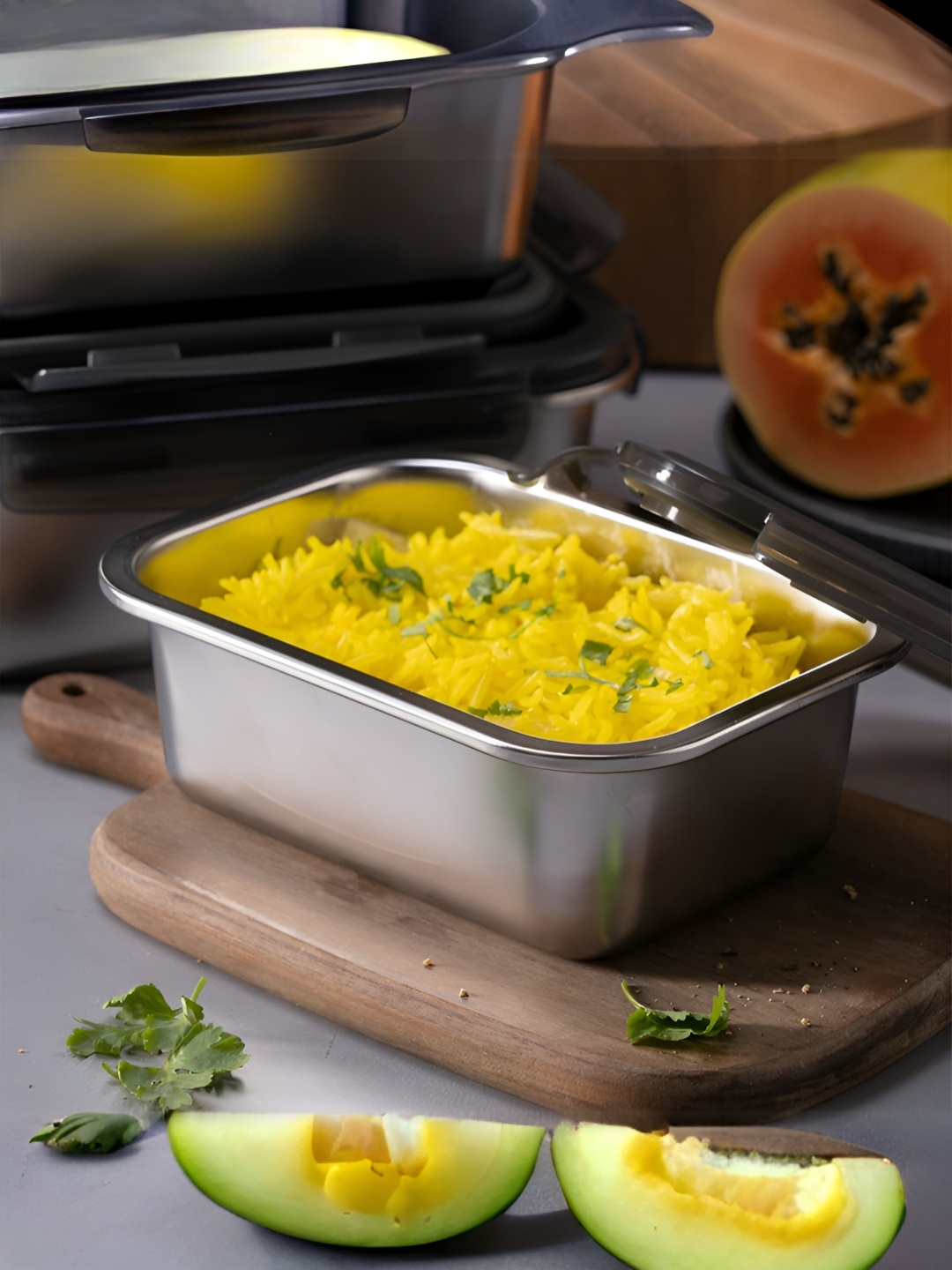 UMAI Silver-Toned & Transparent 2Pcs Stainless Steel Dishwasher Safe Food Containers
UMAI Silver-Toned & Transparent 2Pcs Stainless Steel Dishwasher Safe Food Containers