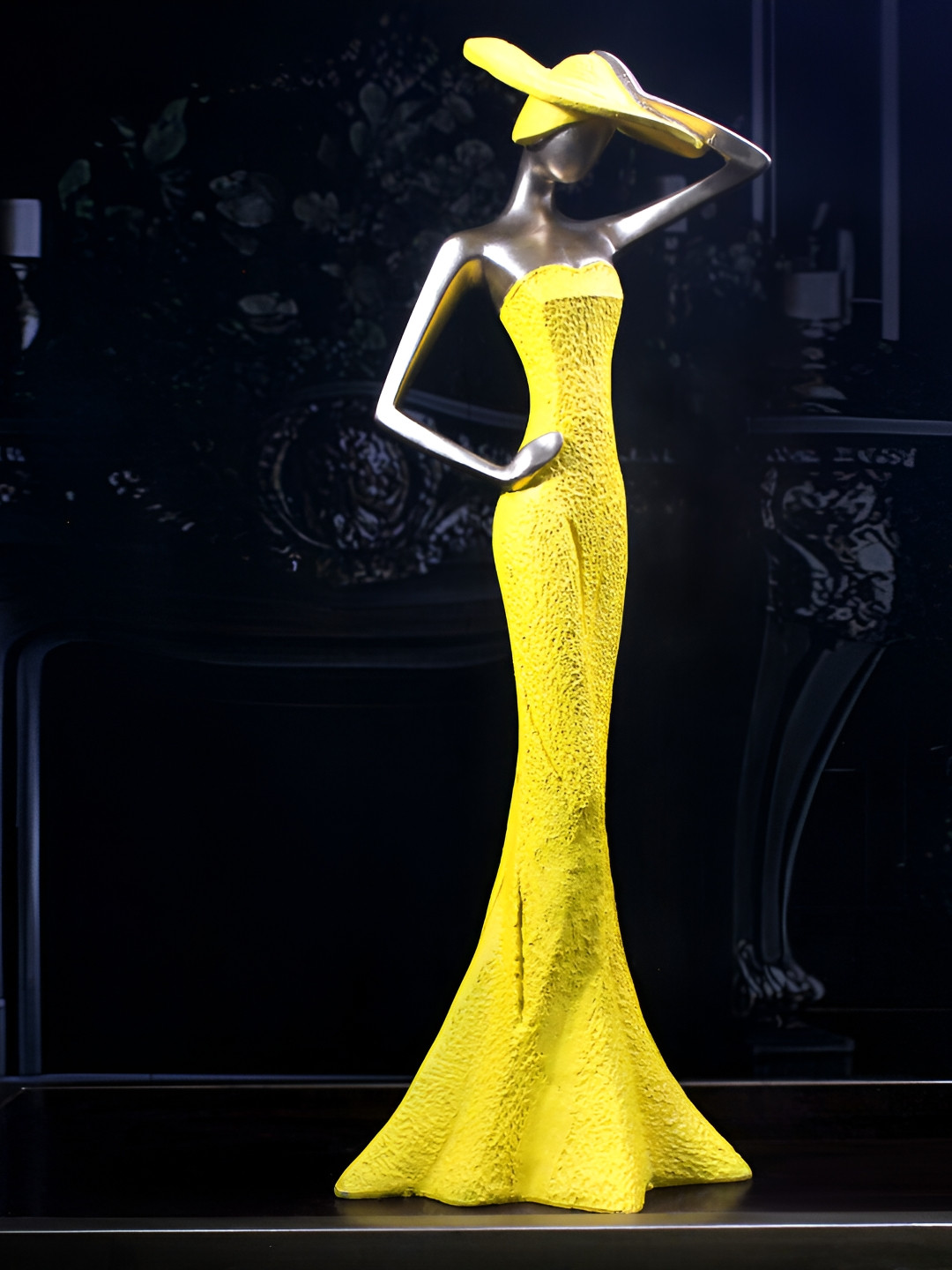 THE WHITE INK DECOR Yellow The Hat Lady's Figurine Showpiece
THE WHITE INK DECOR Yellow The Hat Lady's Figurine Showpiece