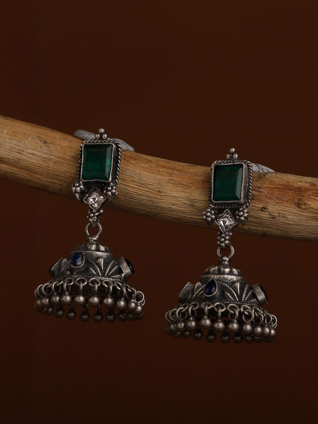 Fabindia Silver Contemporary Jhumkas