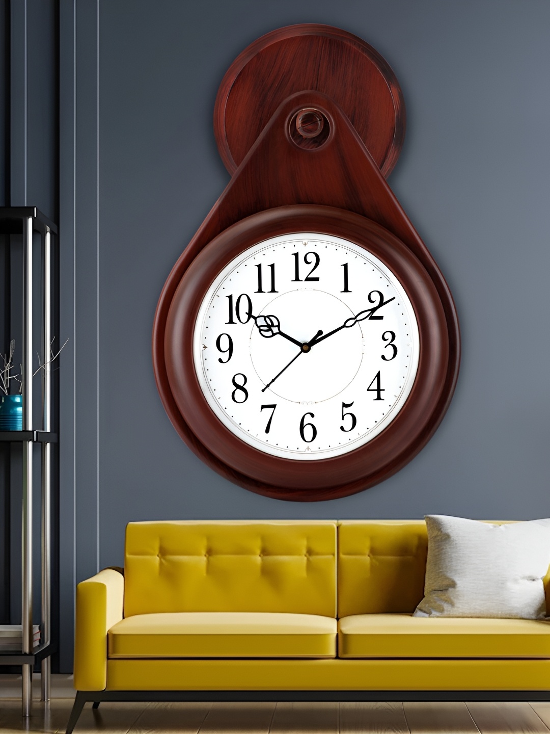 Attractionz Brown & Brown Wall Clock