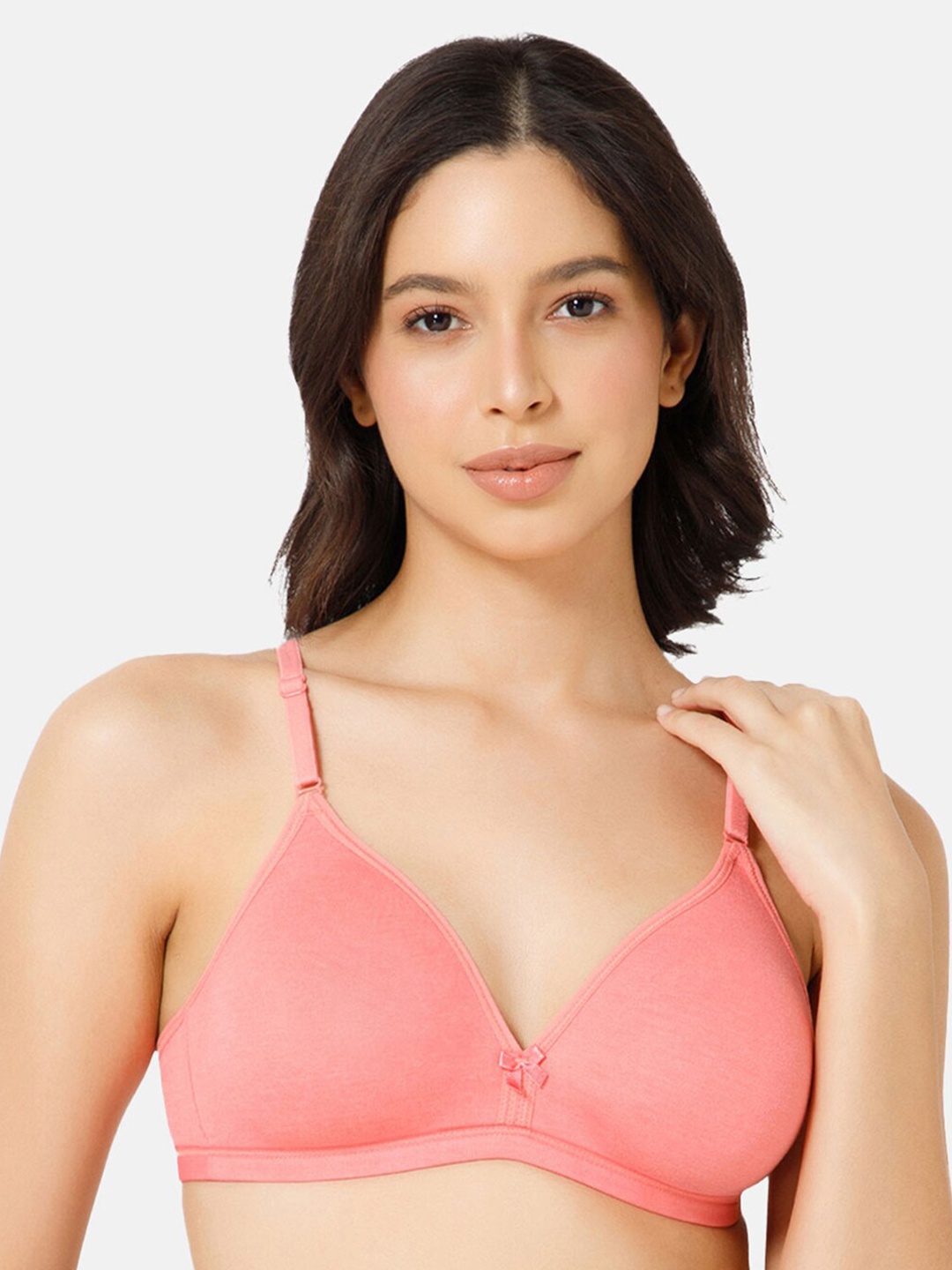 NAIDU HALL Full Coverage Seamless Non Padded Cotton Everyday Bra With All Day Comfort, Pink
NAIDU HALL Full Coverage Seamless Non Padded Cotton Everyday Bra With All Day Comfort, Pink