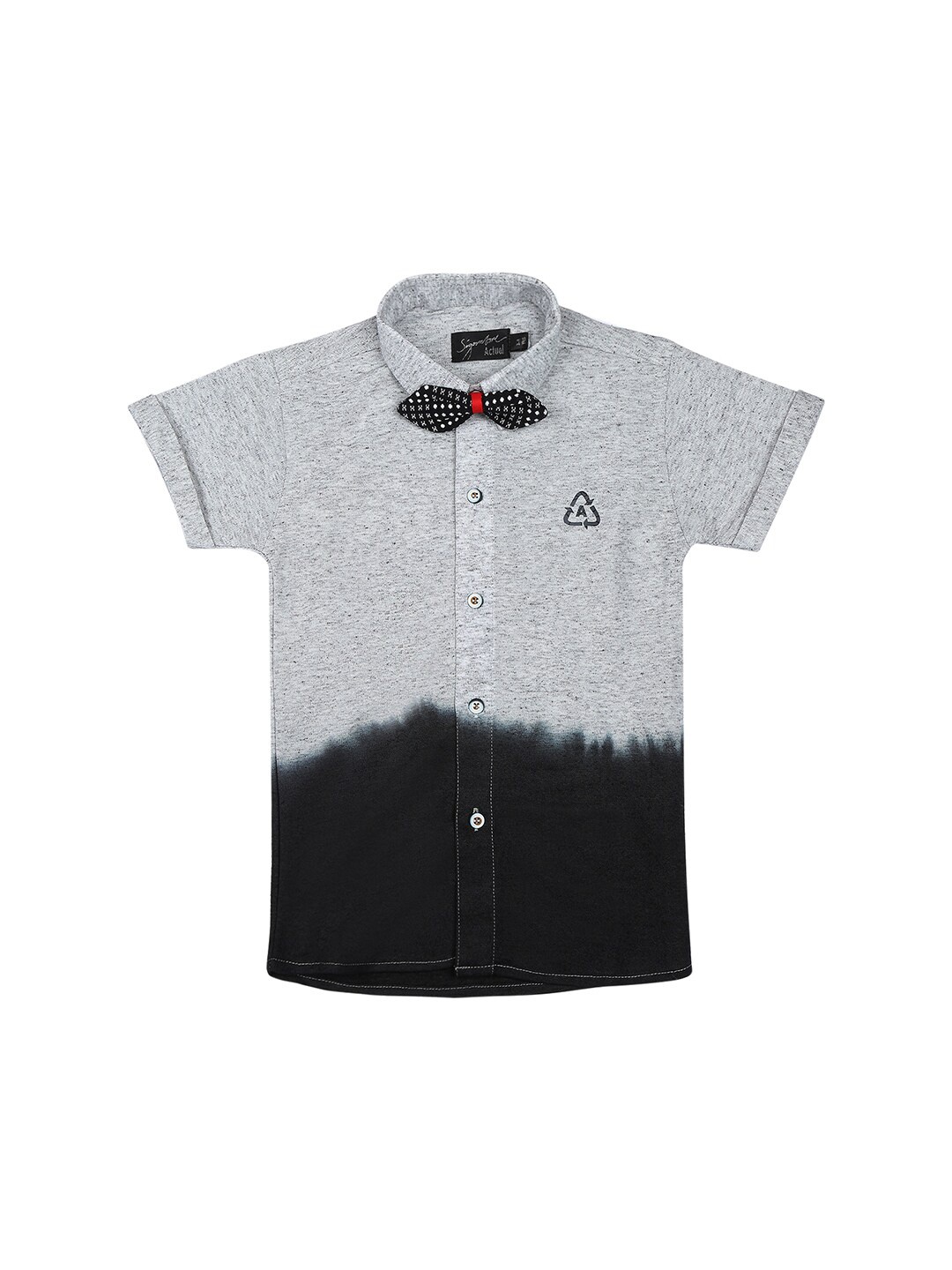 Actuel Boys Spread Collar Short Sleeves Colourblocked Cotton Regular Fit Casual Shirt, Grey
Actuel Boys Spread Collar Short Sleeves Colourblocked Cotton Regular Fit Casual Shirt, Grey