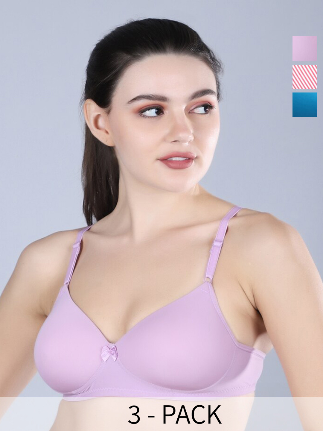 Sonalvu Pack Of 3 T-shirt Bra Full Coverage Lightly Padded Non-Wired All Day Comfort, Pink
Sonalvu Pack Of 3 T-shirt Bra Full Coverage Lightly Padded Non-Wired All Day Comfort, Pink